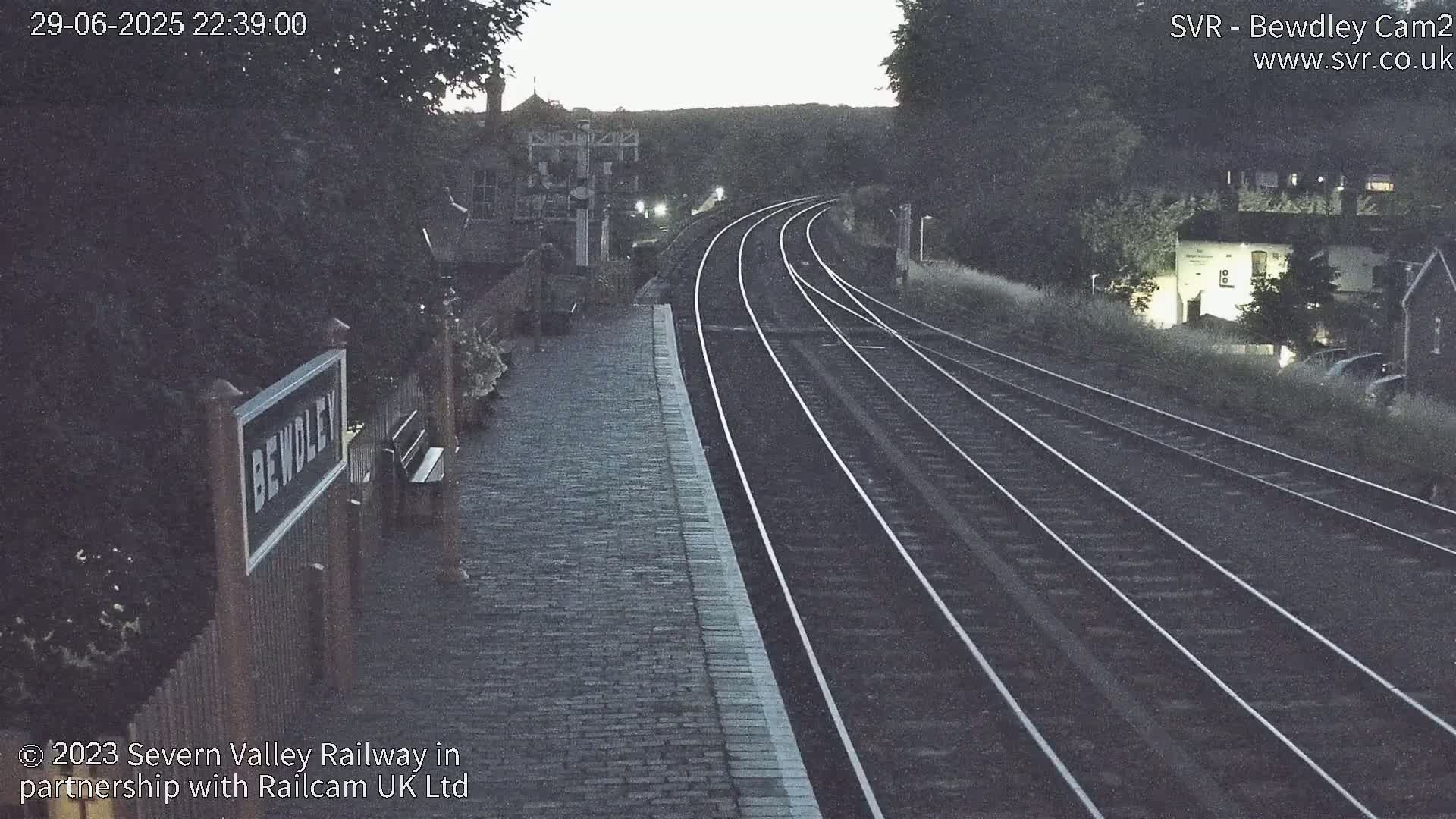 Bewdley Station West View on the Severn Valley Railway Live Cam - Bewdley, Wyre Forest, Worcestershire, West Midlands, England, United Kingdom