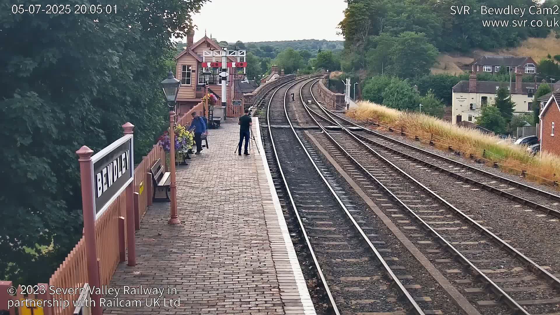 Bewdley Station West View on the Severn Valley Railway Live Cam - Bewdley, Wyre Forest, Worcestershire, West Midlands, England, United Kingdom