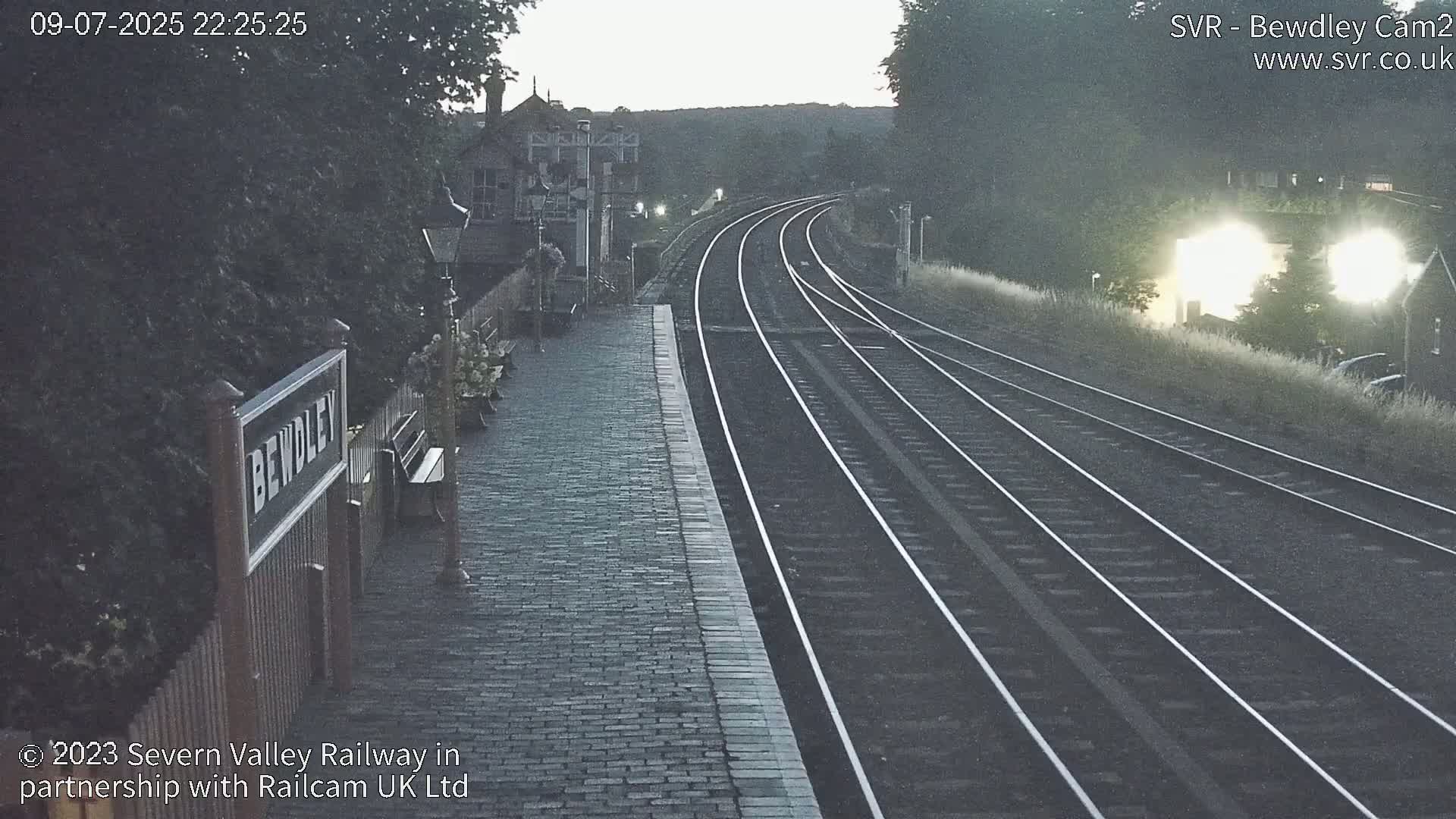 Bewdley Station West View on the Severn Valley Railway Live Cam - Bewdley, Wyre Forest, Worcestershire, West Midlands, England, United Kingdom