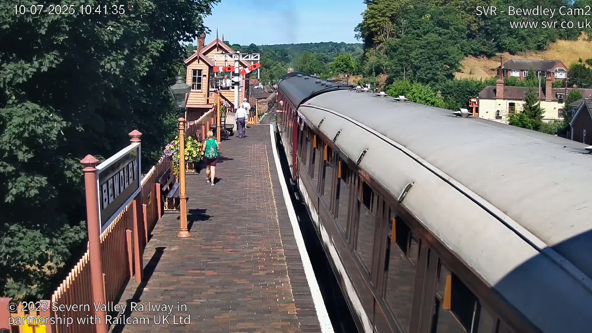 Bewdley Station West View on the Severn Valley Railway Live Cam - Bewdley, Wyre Forest, Worcestershire, West Midlands, England, United Kingdom