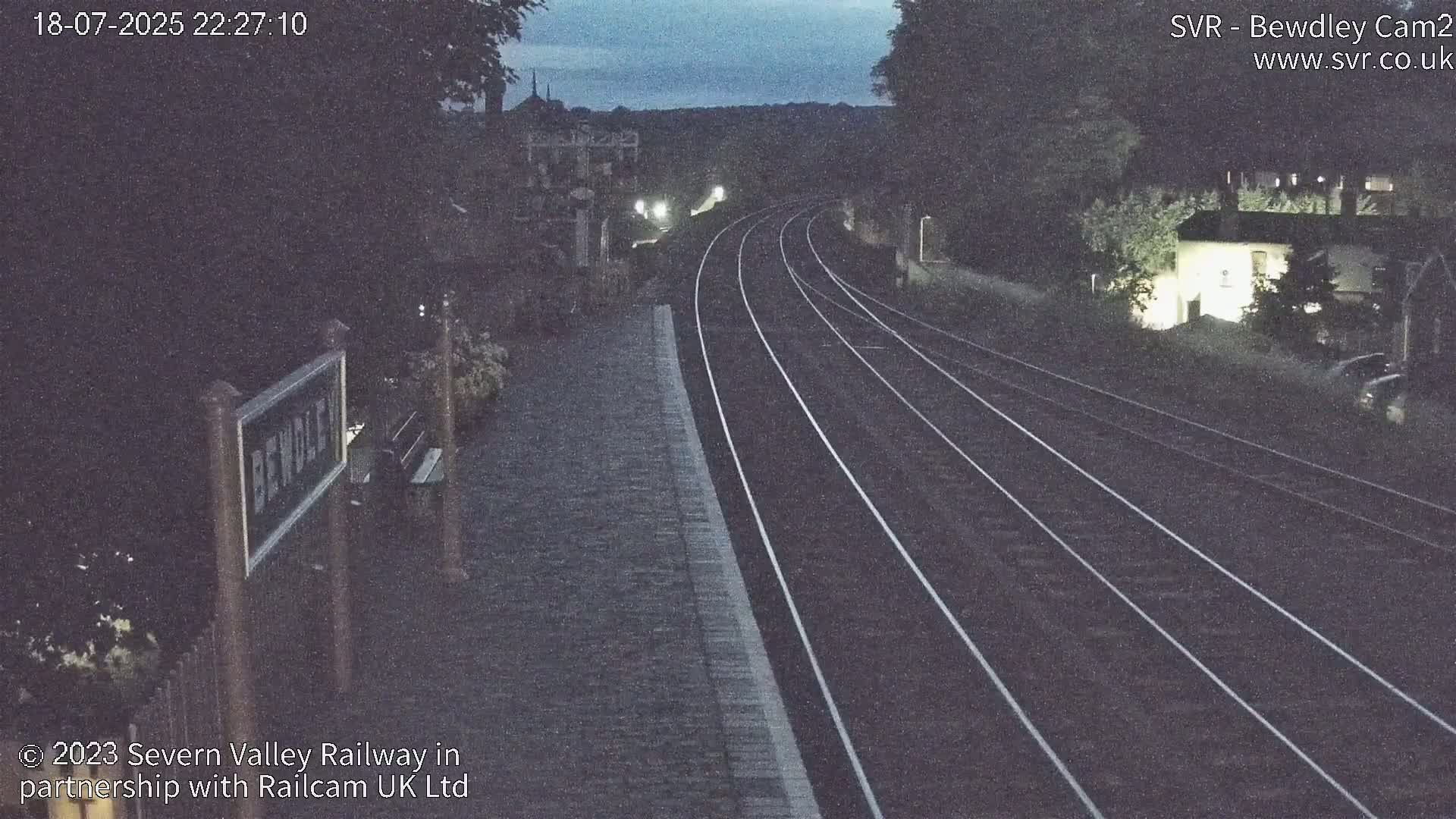 Bewdley Station West View on the Severn Valley Railway Live Cam - Bewdley, Wyre Forest, Worcestershire, West Midlands, England, United Kingdom