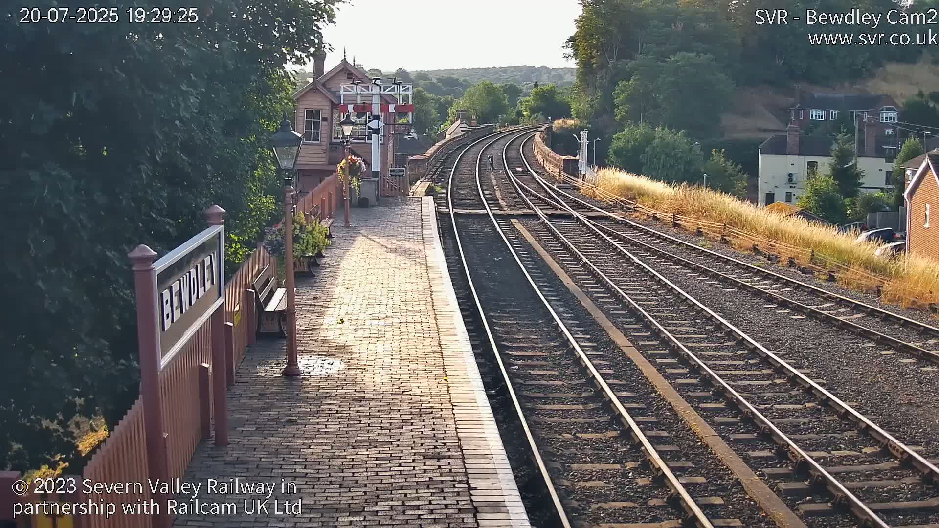 Bewdley Station West View on the Severn Valley Railway Live Cam - Bewdley, Wyre Forest, Worcestershire, West Midlands, England, United Kingdom