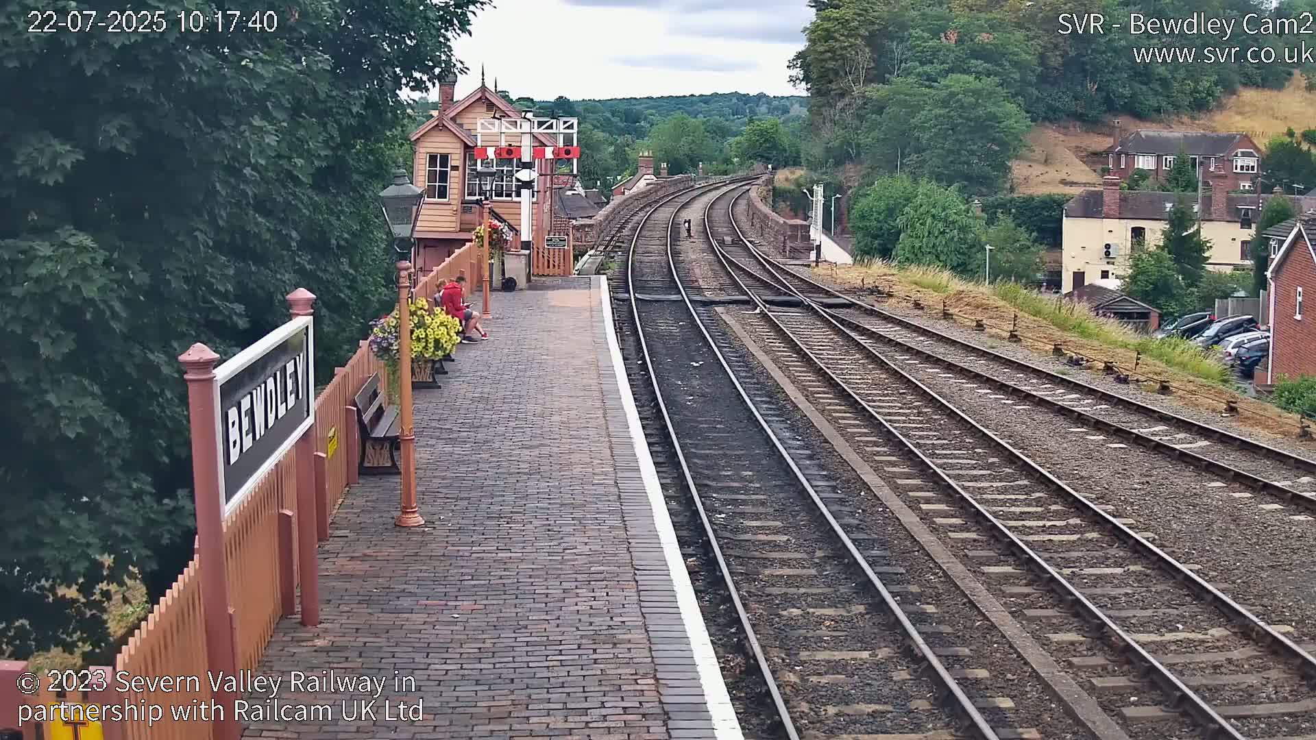 Bewdley Station West View on the Severn Valley Railway Live Cam - Bewdley, Wyre Forest, Worcestershire, West Midlands, England, United Kingdom
