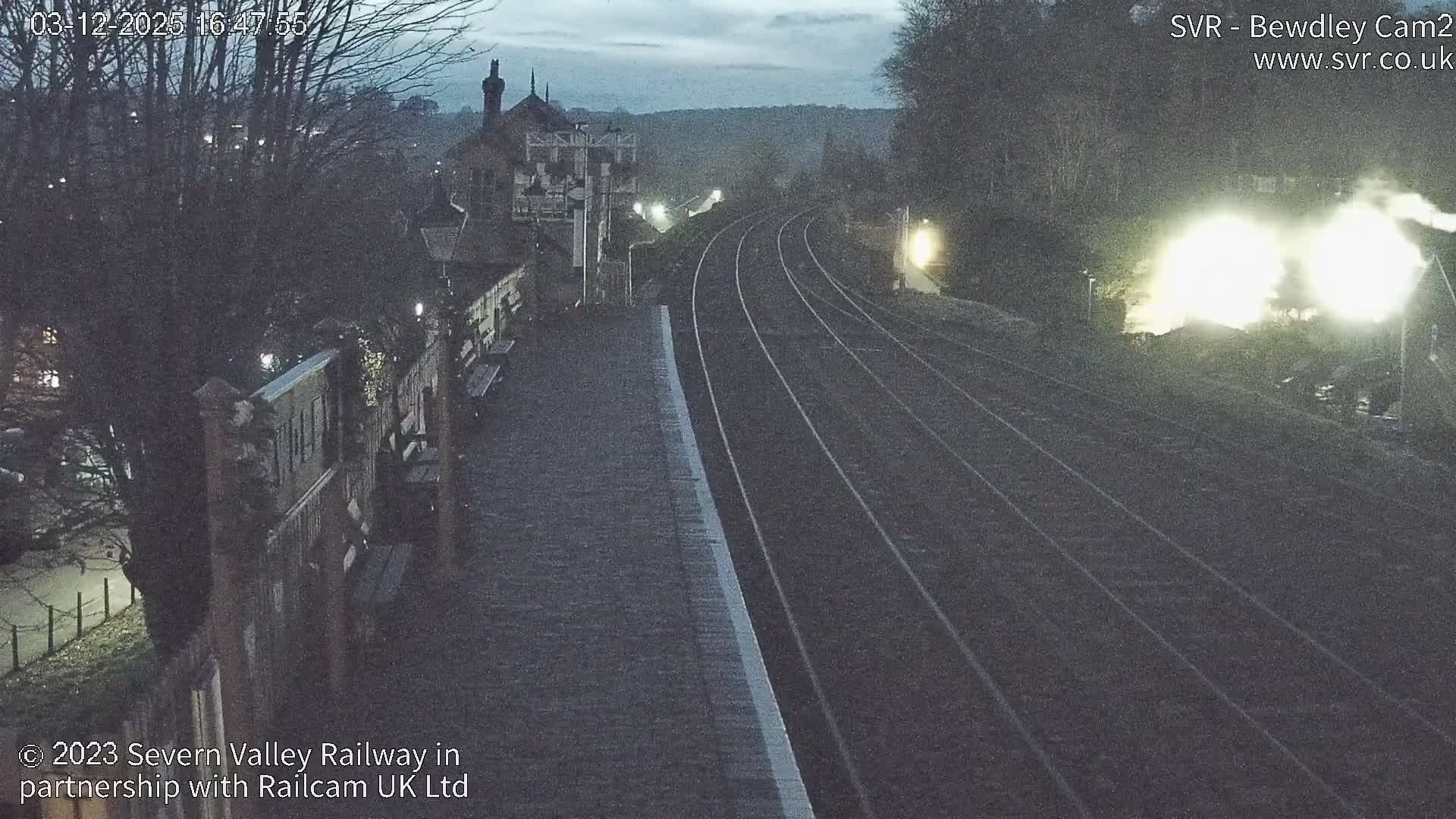 Bewdley Station West View on the Severn Valley Railway Live Cam - Bewdley, Wyre Forest, Worcestershire, West Midlands, England, United Kingdom