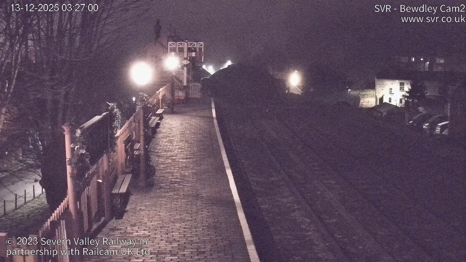 Bewdley Station West View on the Severn Valley Railway Live Cam - Bewdley, Wyre Forest, Worcestershire, West Midlands, England, United Kingdom