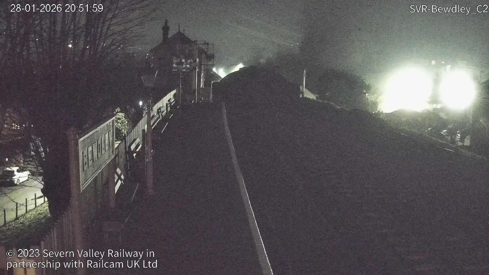 Bewdley Station West View on the Severn Valley Railway Live Cam - Bewdley, Wyre Forest, Worcestershire, West Midlands, England, United Kingdom