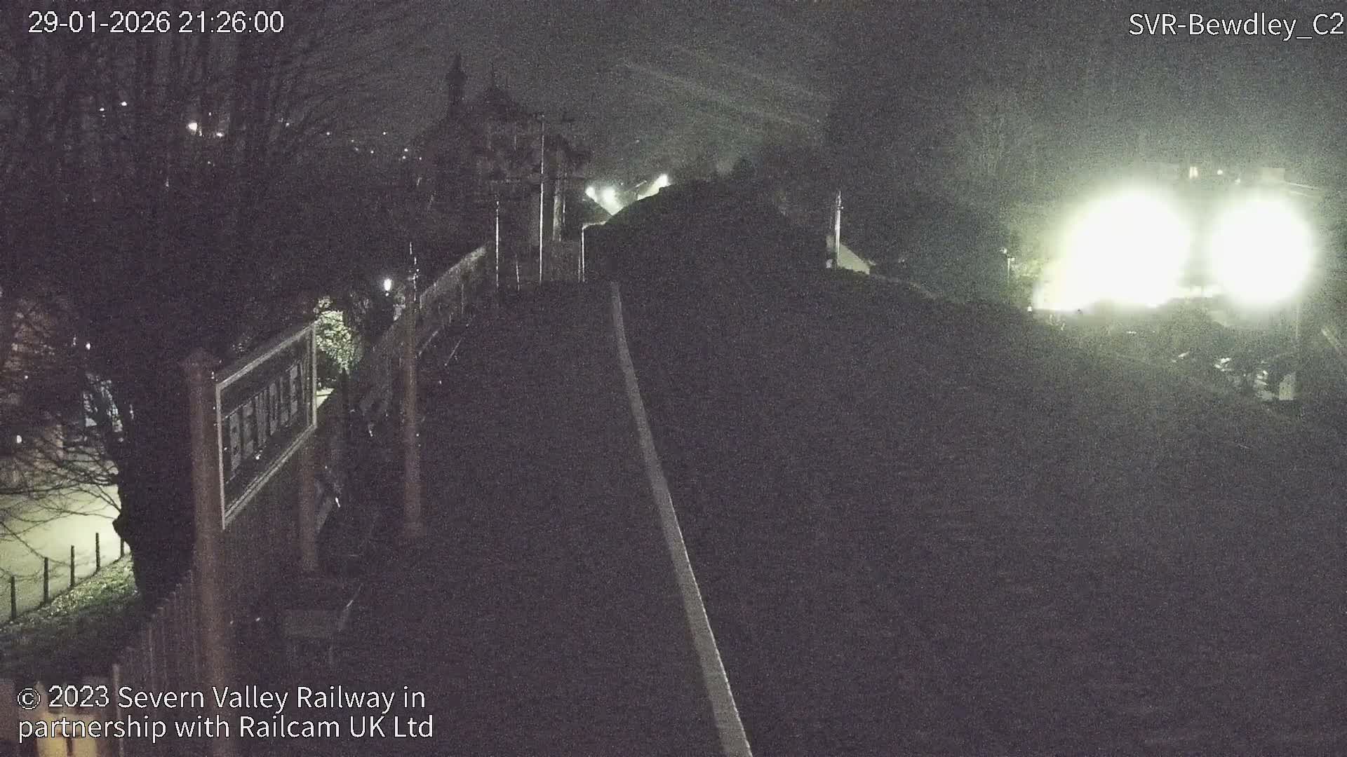 Bewdley Station West View on the Severn Valley Railway Live Cam - Bewdley, Wyre Forest, Worcestershire, West Midlands, England, United Kingdom