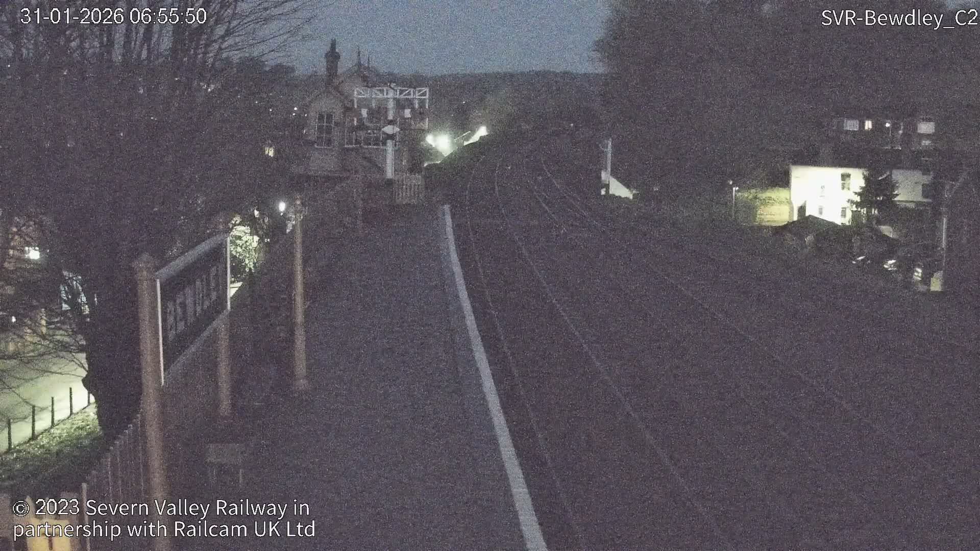 Bewdley Station West View on the Severn Valley Railway Live Cam - Bewdley, Wyre Forest, Worcestershire, West Midlands, England, United Kingdom