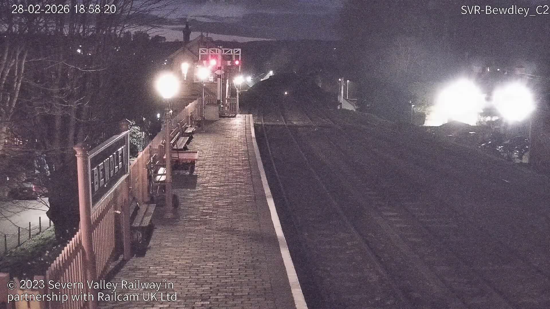 Bewdley Station West View on the Severn Valley Railway Live Cam - Bewdley, Wyre Forest, Worcestershire, West Midlands, England, United Kingdom
