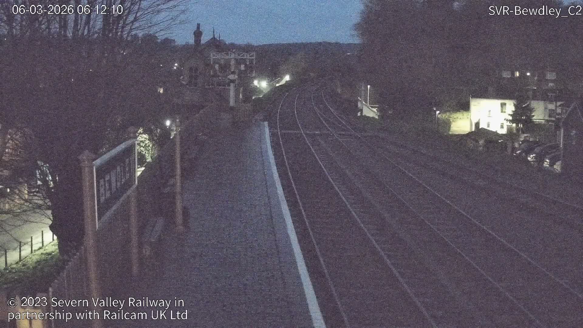Bewdley Station West View on the Severn Valley Railway Live Cam - Bewdley, Wyre Forest, Worcestershire, West Midlands, England, United Kingdom