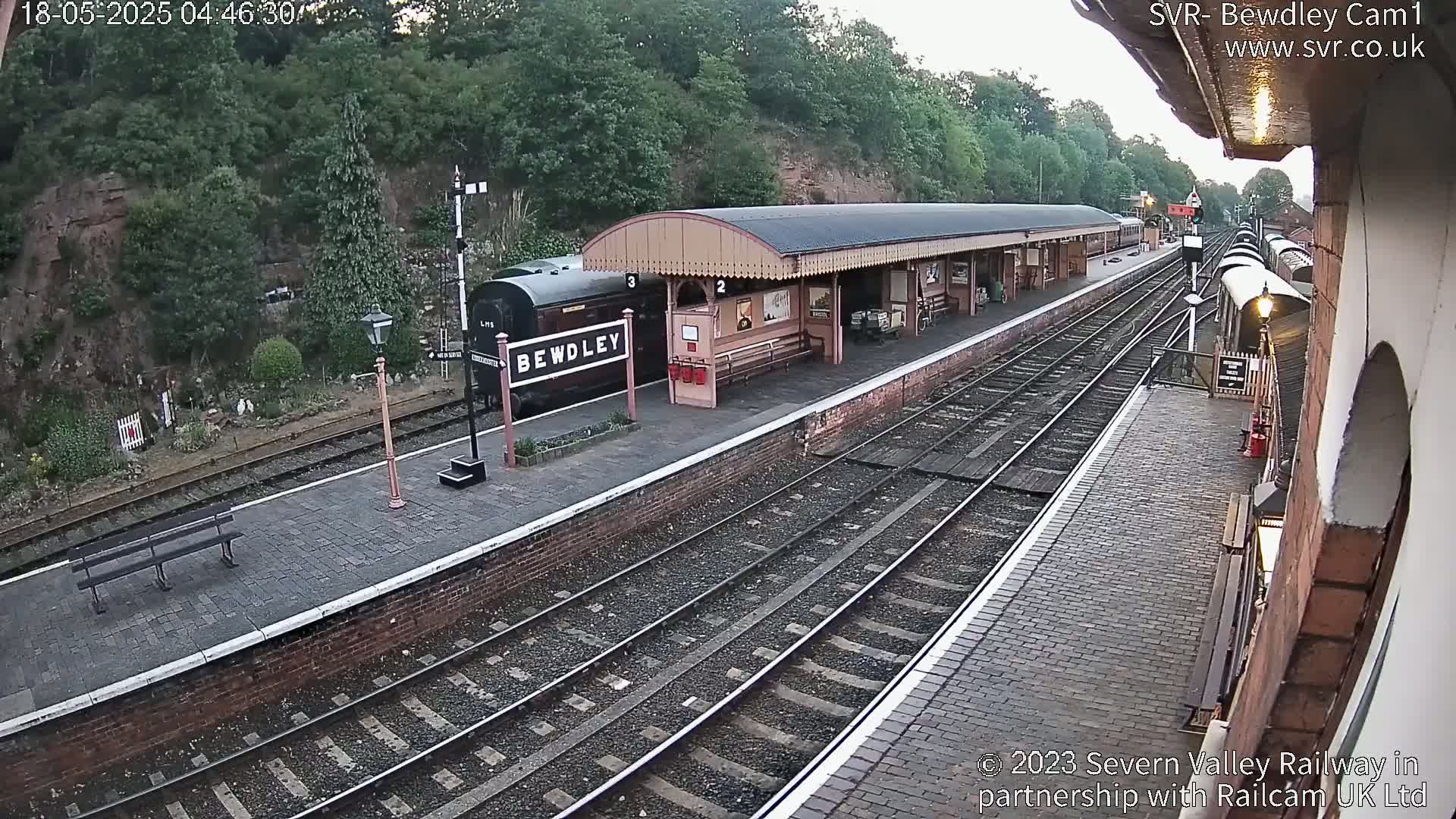 Bewdley Station İnside on the Severn Valley Railway Live Cam - Bewdley, Wyre Forest, Worcestershire, West Midlands, England, United Kingdomth on the Severn Valley Railway 2025-02-27 22:40