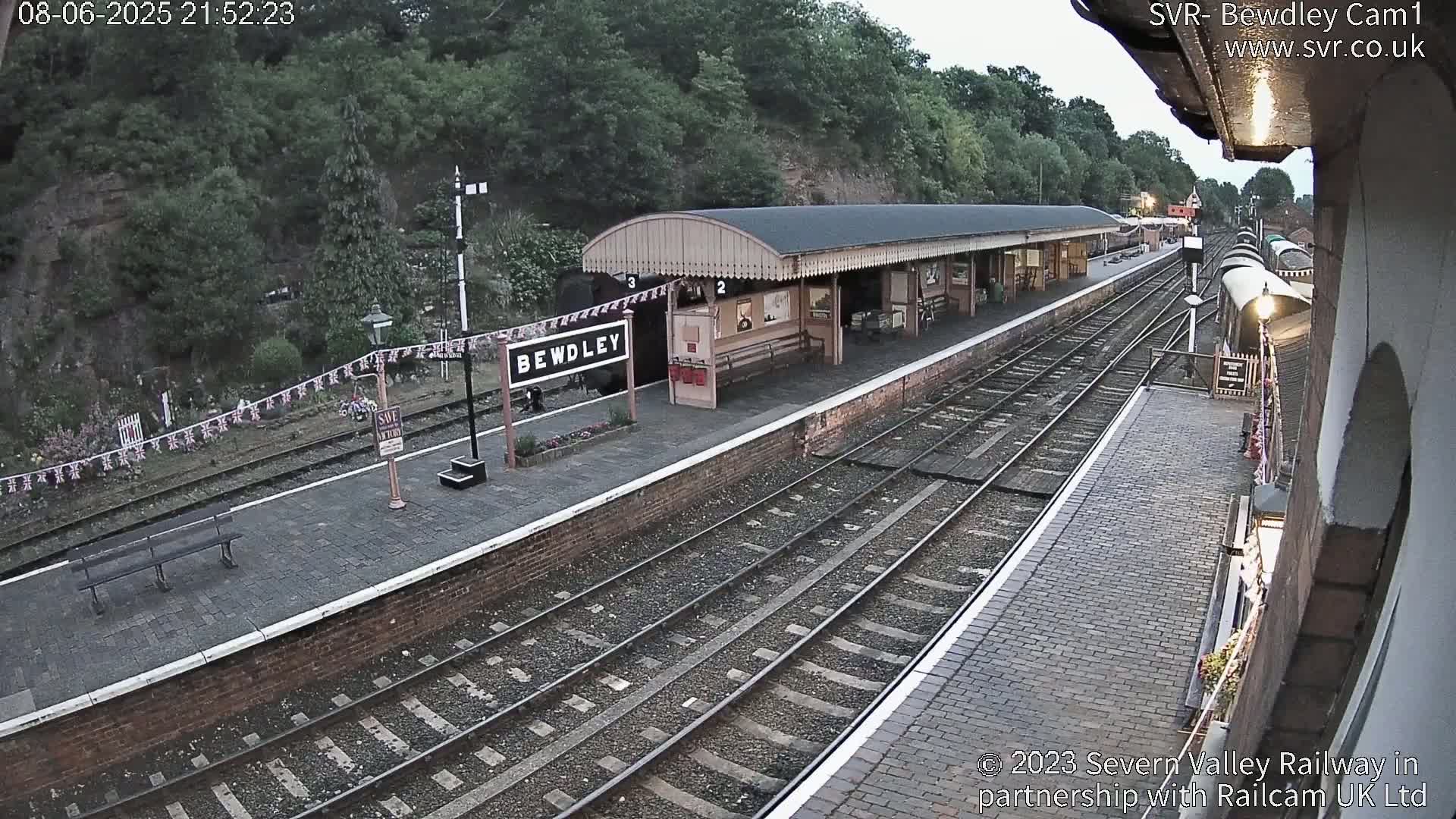 Bewdley Station İnside on the Severn Valley Railway Live Cam - Bewdley, Wyre Forest, Worcestershire, West Midlands, England, United Kingdomth on the Severn Valley Railway 2025-02-27 22:40