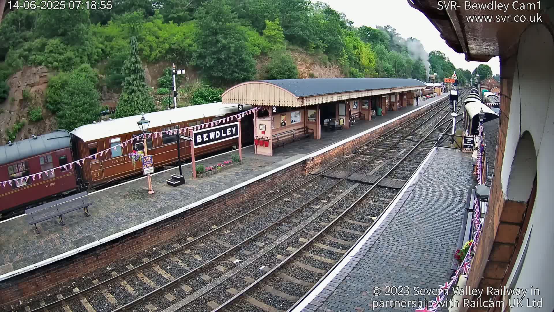 Bewdley Station İnside on the Severn Valley Railway Live Cam - Bewdley, Wyre Forest, Worcestershire, West Midlands, England, United Kingdomth on the Severn Valley Railway 2025-02-27 22:40