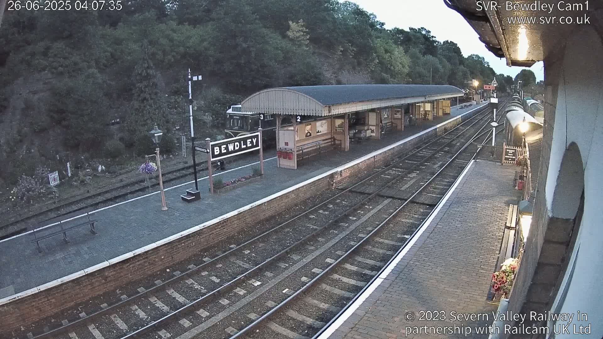 Bewdley Station İnside on the Severn Valley Railway Live Cam - Bewdley, Wyre Forest, Worcestershire, West Midlands, England, United Kingdomth on the Severn Valley Railway 2025-02-27 22:40