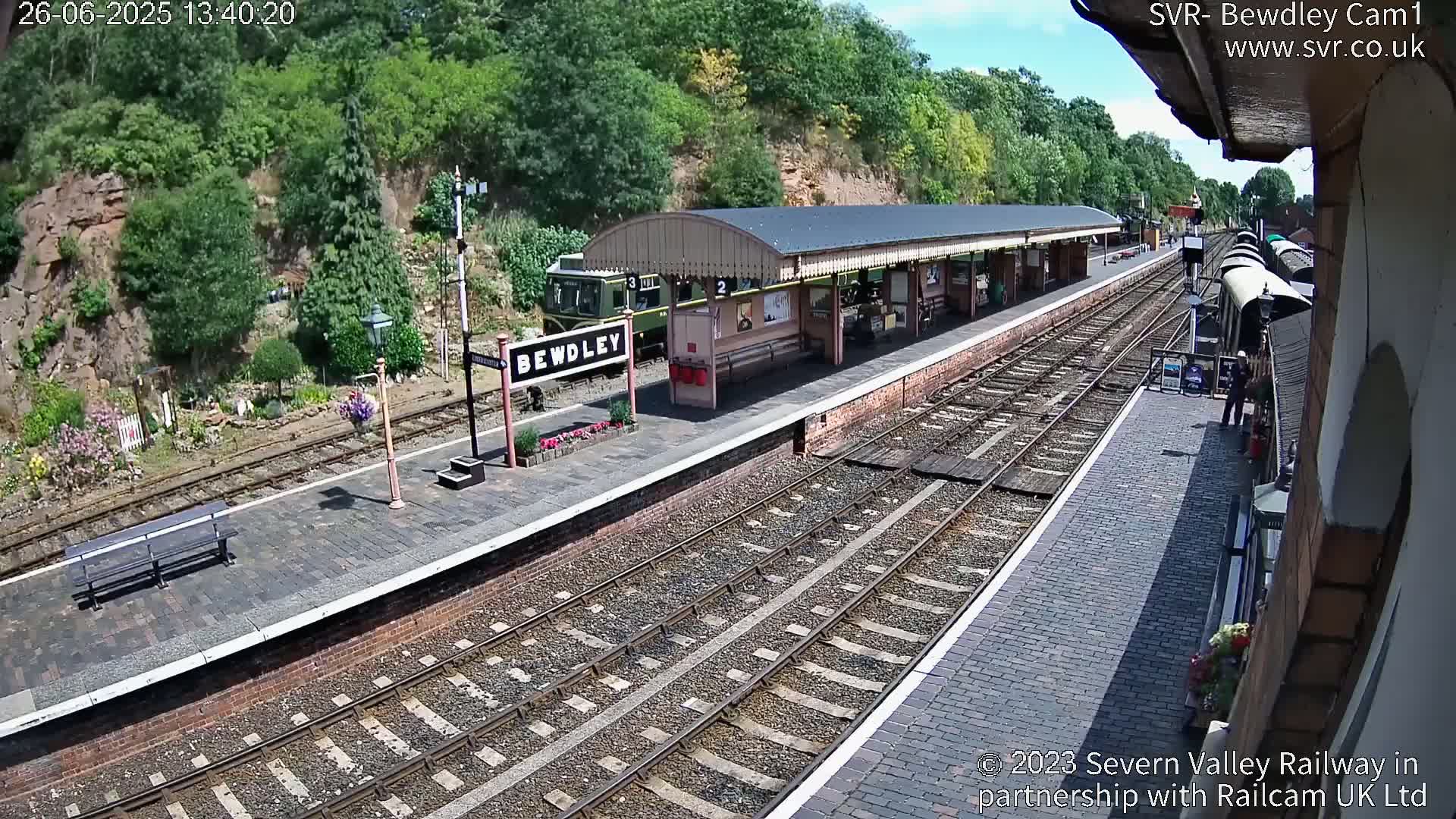 Bewdley Station İnside on the Severn Valley Railway Live Cam - Bewdley, Wyre Forest, Worcestershire, West Midlands, England, United Kingdomth on the Severn Valley Railway 2025-02-27 22:40