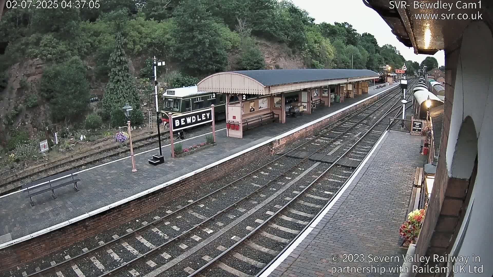 Bewdley Station İnside on the Severn Valley Railway Live Cam - Bewdley, Wyre Forest, Worcestershire, West Midlands, England, United Kingdomth on the Severn Valley Railway 2025-02-27 22:40