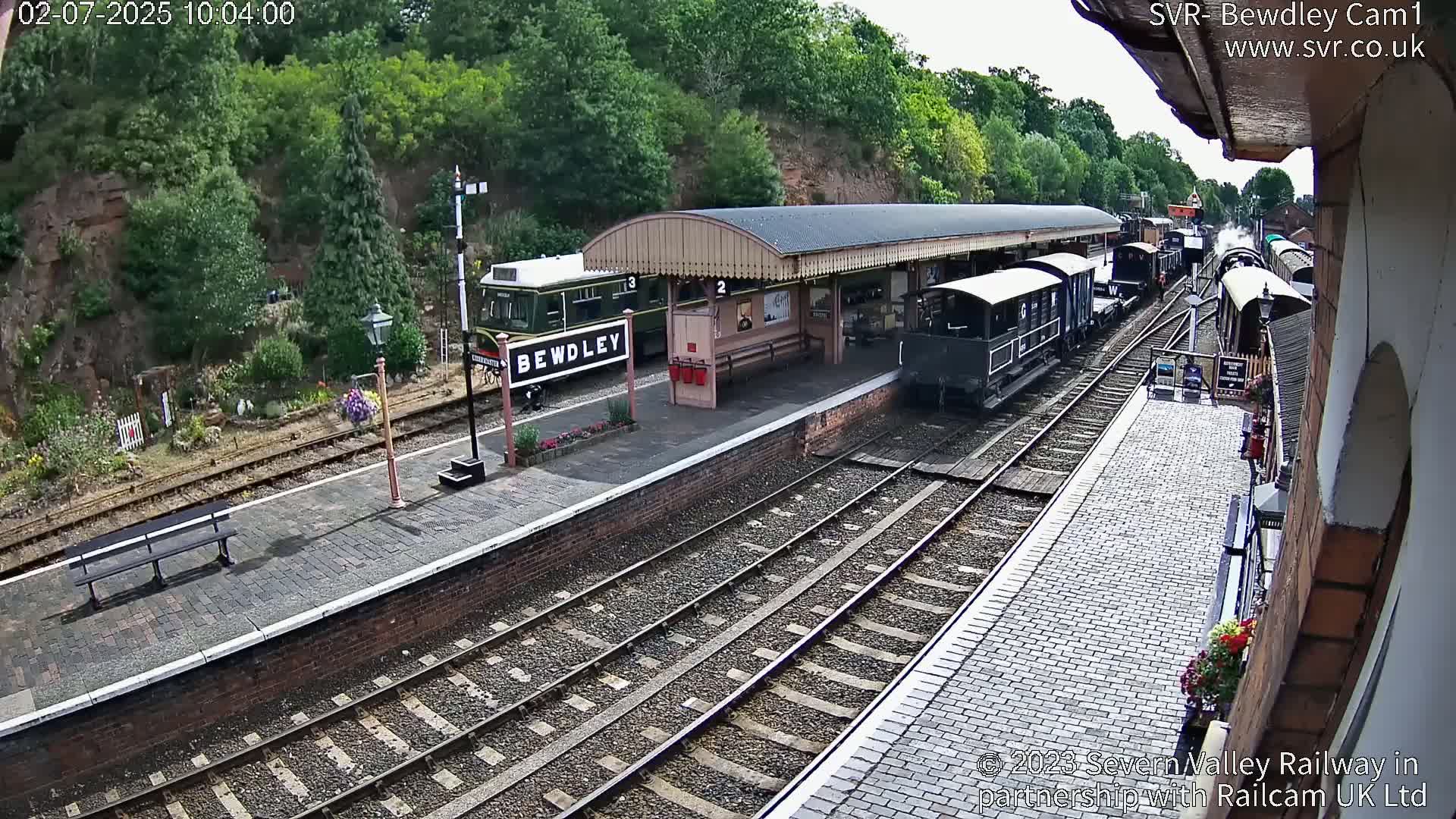 Bewdley Station İnside on the Severn Valley Railway Live Cam - Bewdley, Wyre Forest, Worcestershire, West Midlands, England, United Kingdomth on the Severn Valley Railway 2025-02-27 22:40