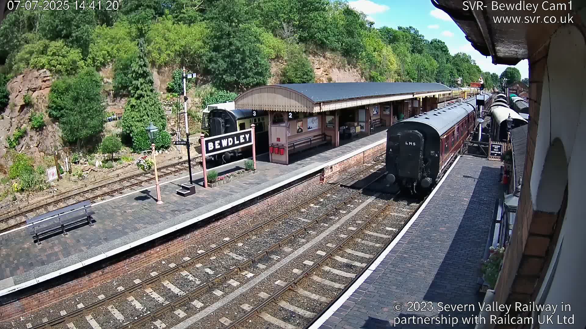 Bewdley Station İnside on the Severn Valley Railway Live Cam - Bewdley, Wyre Forest, Worcestershire, West Midlands, England, United Kingdomth on the Severn Valley Railway 2025-02-27 22:40