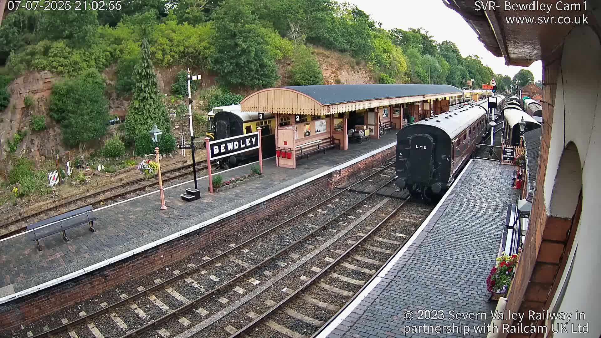 Bewdley Station İnside on the Severn Valley Railway Live Cam - Bewdley, Wyre Forest, Worcestershire, West Midlands, England, United Kingdomth on the Severn Valley Railway 2025-02-27 22:40