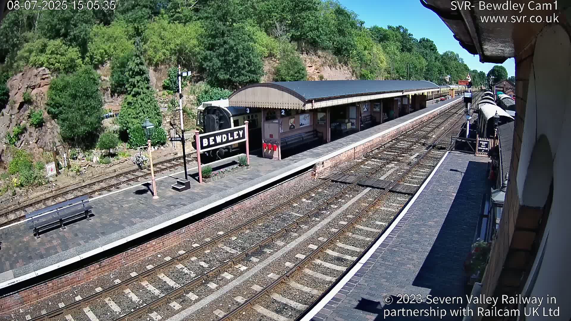 Bewdley Station İnside on the Severn Valley Railway Live Cam - Bewdley, Wyre Forest, Worcestershire, West Midlands, England, United Kingdomth on the Severn Valley Railway 2025-02-27 22:40