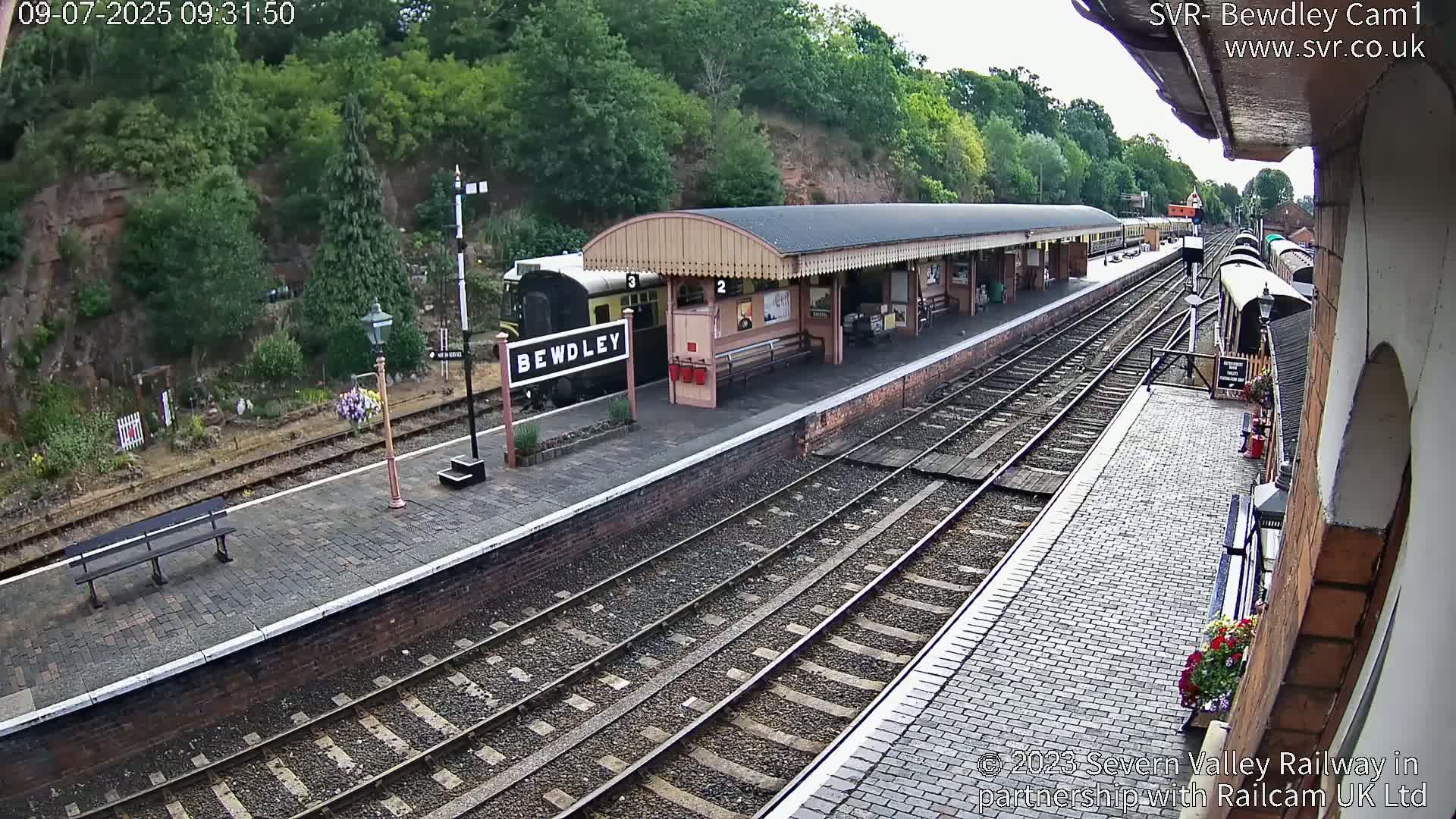 Bewdley Station İnside on the Severn Valley Railway Live Cam - Bewdley, Wyre Forest, Worcestershire, West Midlands, England, United Kingdomth on the Severn Valley Railway 2025-02-27 22:40