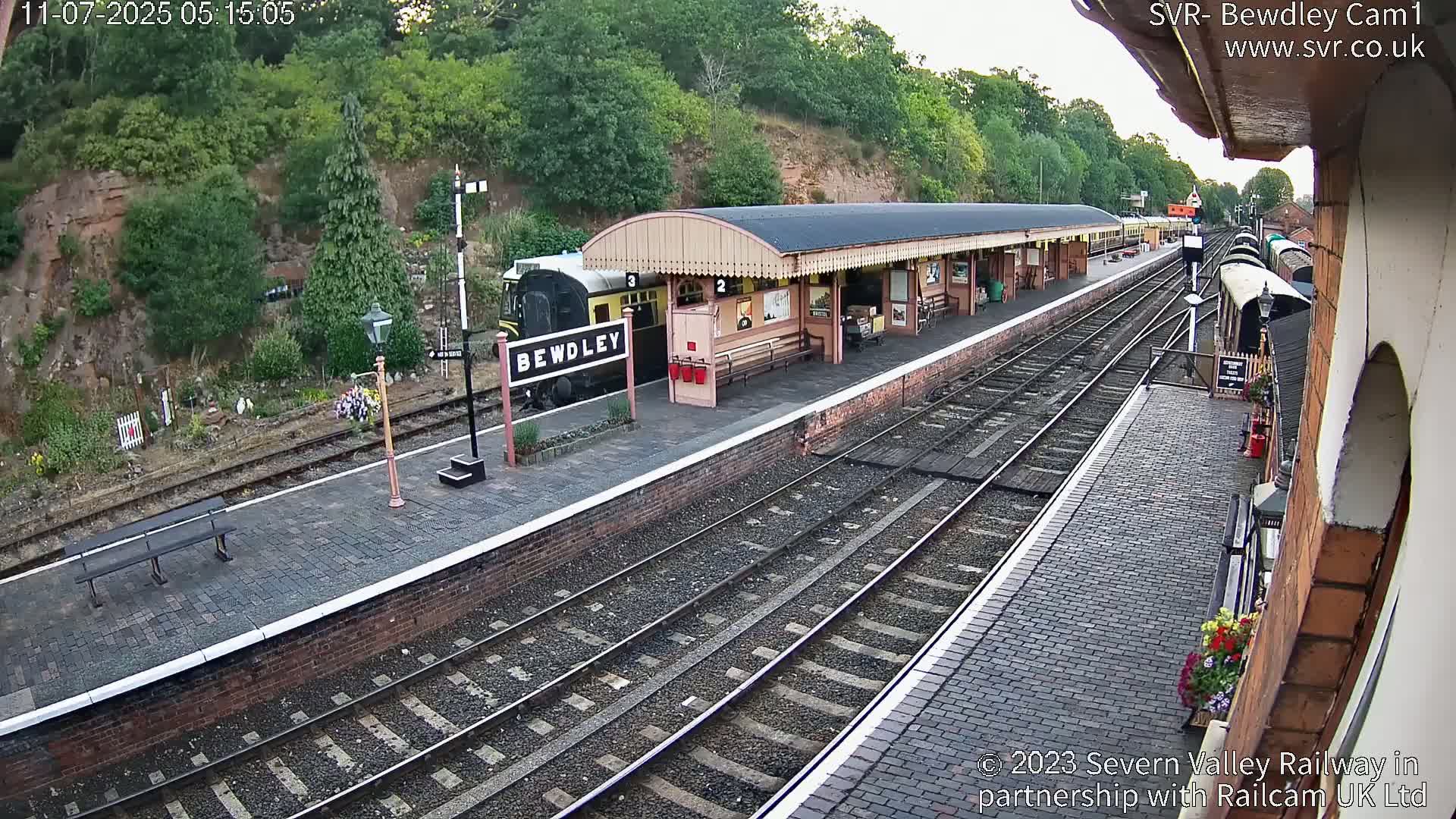 Bewdley Station İnside on the Severn Valley Railway Live Cam - Bewdley, Wyre Forest, Worcestershire, West Midlands, England, United Kingdomth on the Severn Valley Railway 2025-02-27 22:40