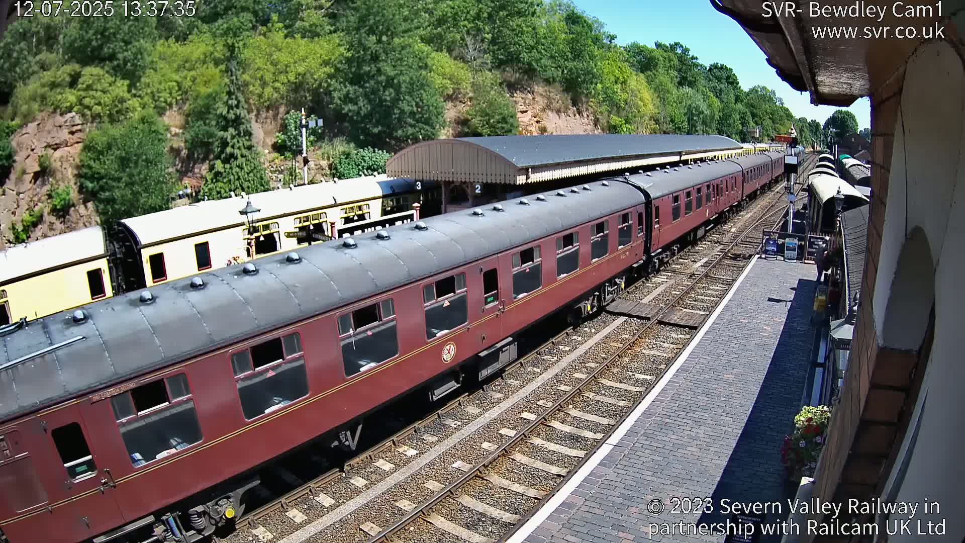 Bewdley Station İnside on the Severn Valley Railway Live Cam - Bewdley, Wyre Forest, Worcestershire, West Midlands, England, United Kingdomth on the Severn Valley Railway 2025-02-27 22:40