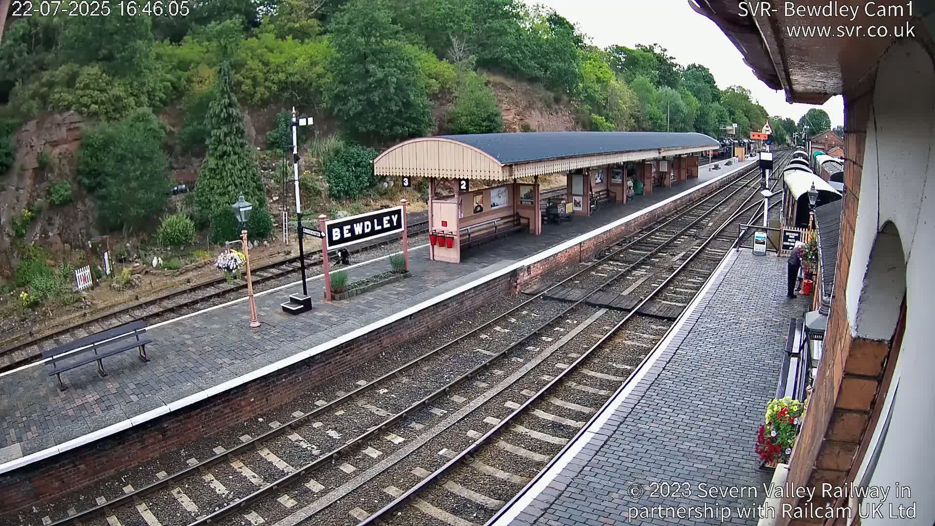 Bewdley Station İnside on the Severn Valley Railway Live Cam - Bewdley, Wyre Forest, Worcestershire, West Midlands, England, United Kingdomth on the Severn Valley Railway 2025-02-27 22:40
