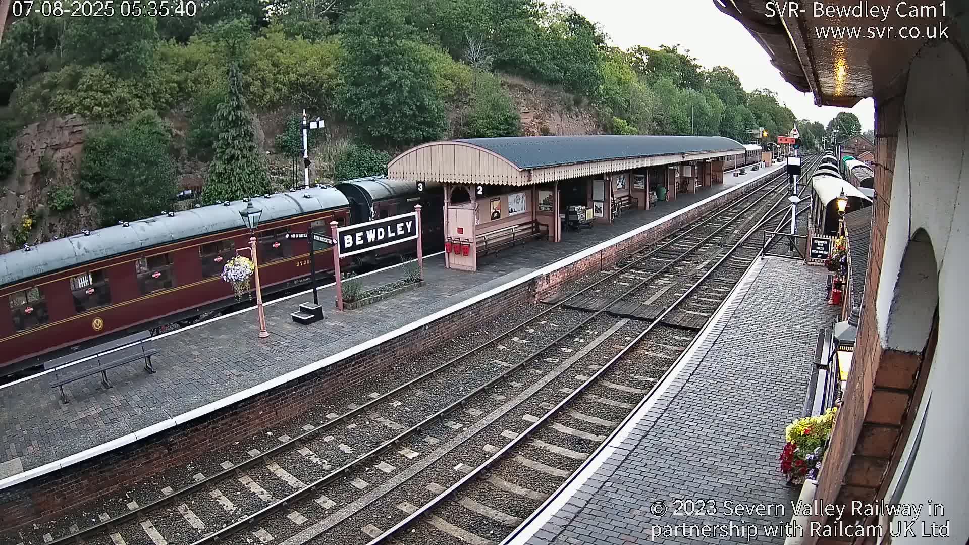 Bewdley Station İnside on the Severn Valley Railway Live Cam - Bewdley, Wyre Forest, Worcestershire, West Midlands, England, United Kingdomth on the Severn Valley Railway 2025-02-27 22:40