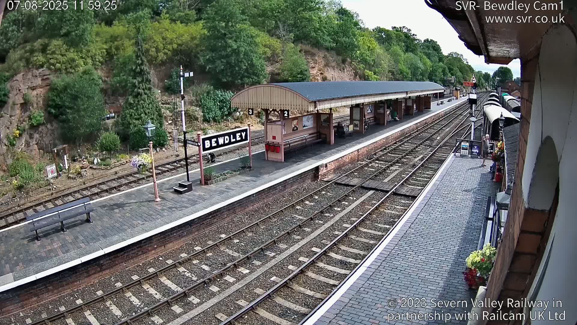 Bewdley Station İnside on the Severn Valley Railway Live Cam - Bewdley, Wyre Forest, Worcestershire, West Midlands, England, United Kingdomth on the Severn Valley Railway 2025-02-27 22:40