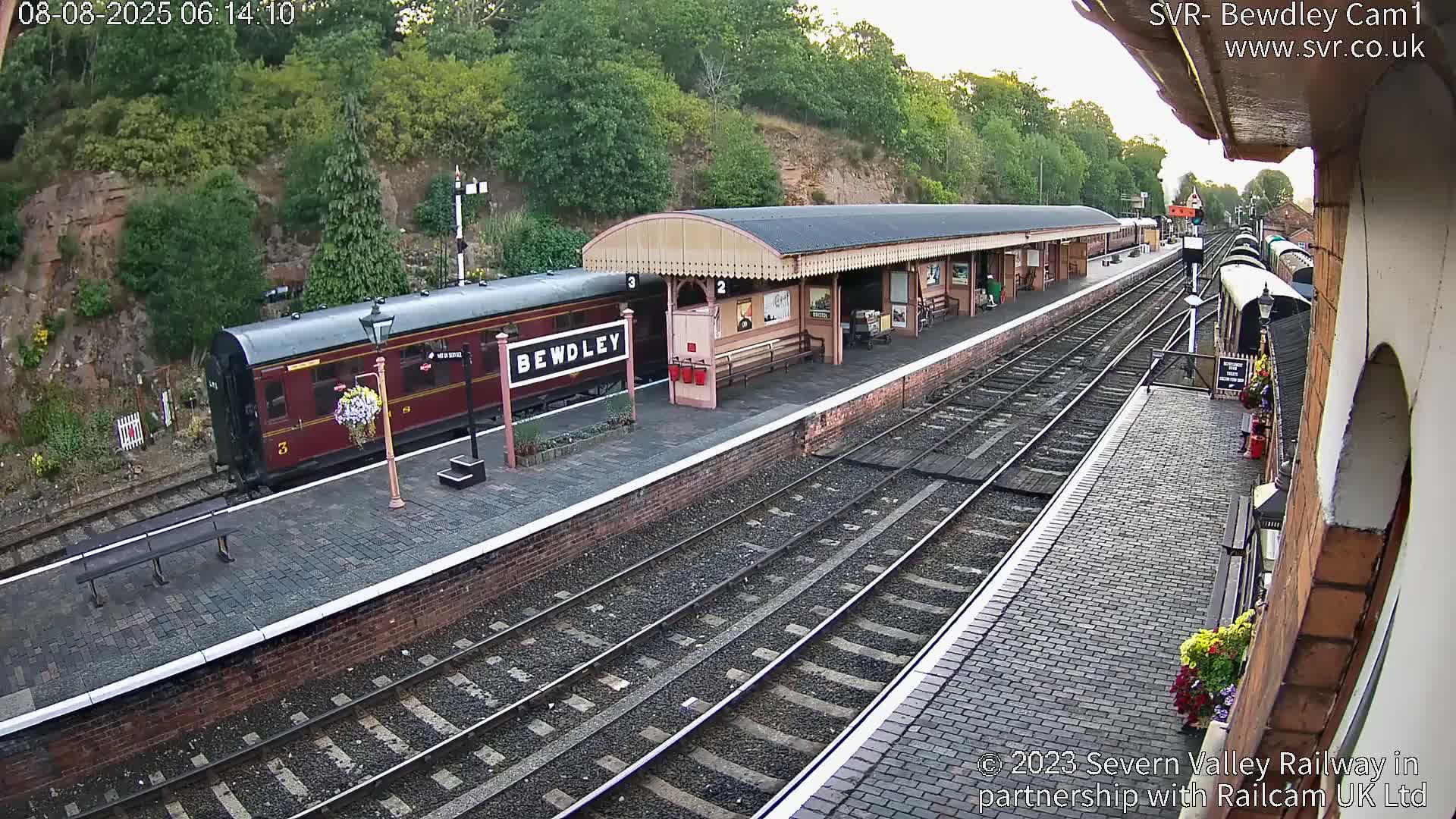Bewdley Station İnside on the Severn Valley Railway Live Cam - Bewdley, Wyre Forest, Worcestershire, West Midlands, England, United Kingdomth on the Severn Valley Railway 2025-02-27 22:40