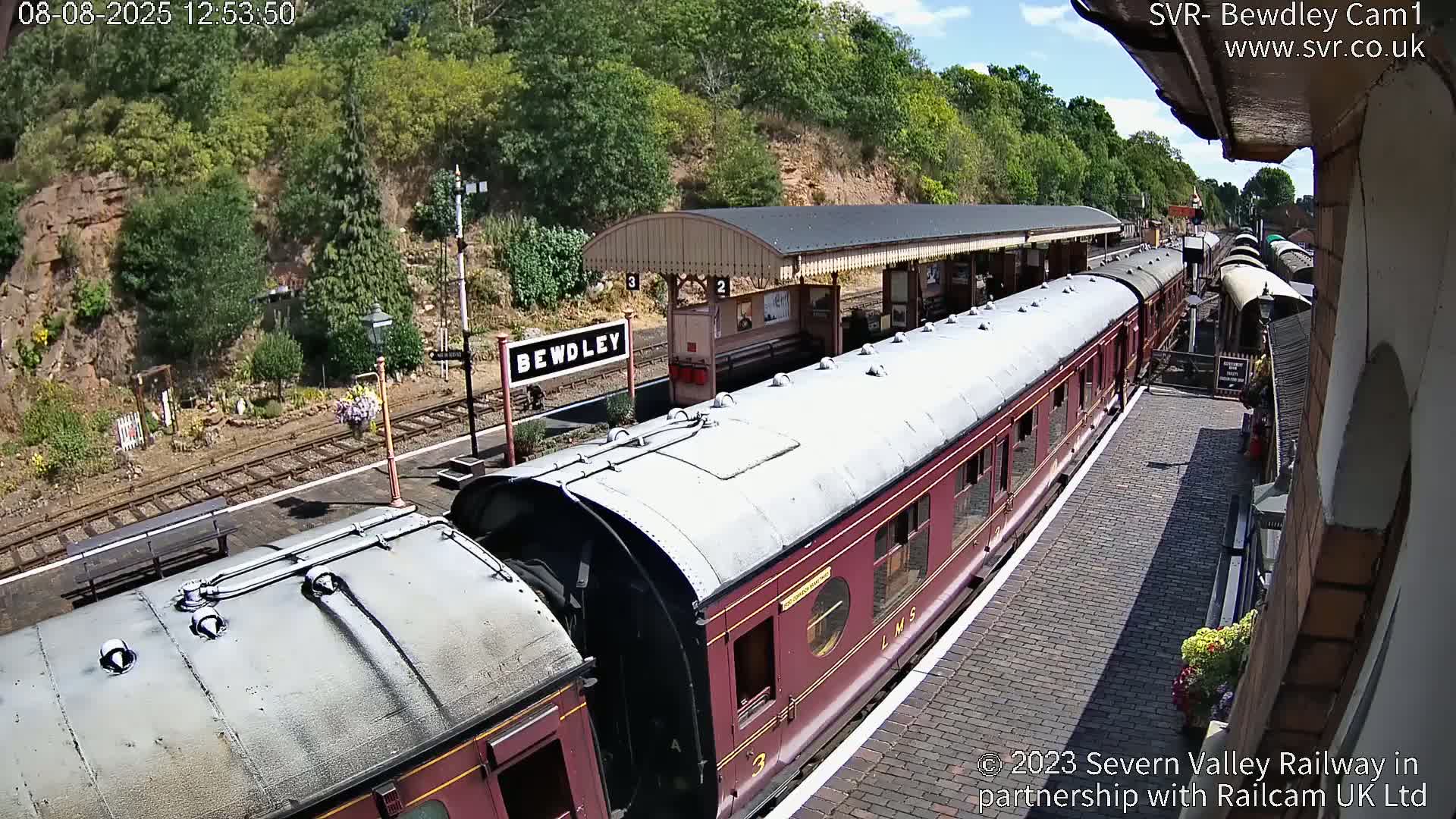 Bewdley Station İnside on the Severn Valley Railway Live Cam - Bewdley, Wyre Forest, Worcestershire, West Midlands, England, United Kingdomth on the Severn Valley Railway 2025-02-27 22:40