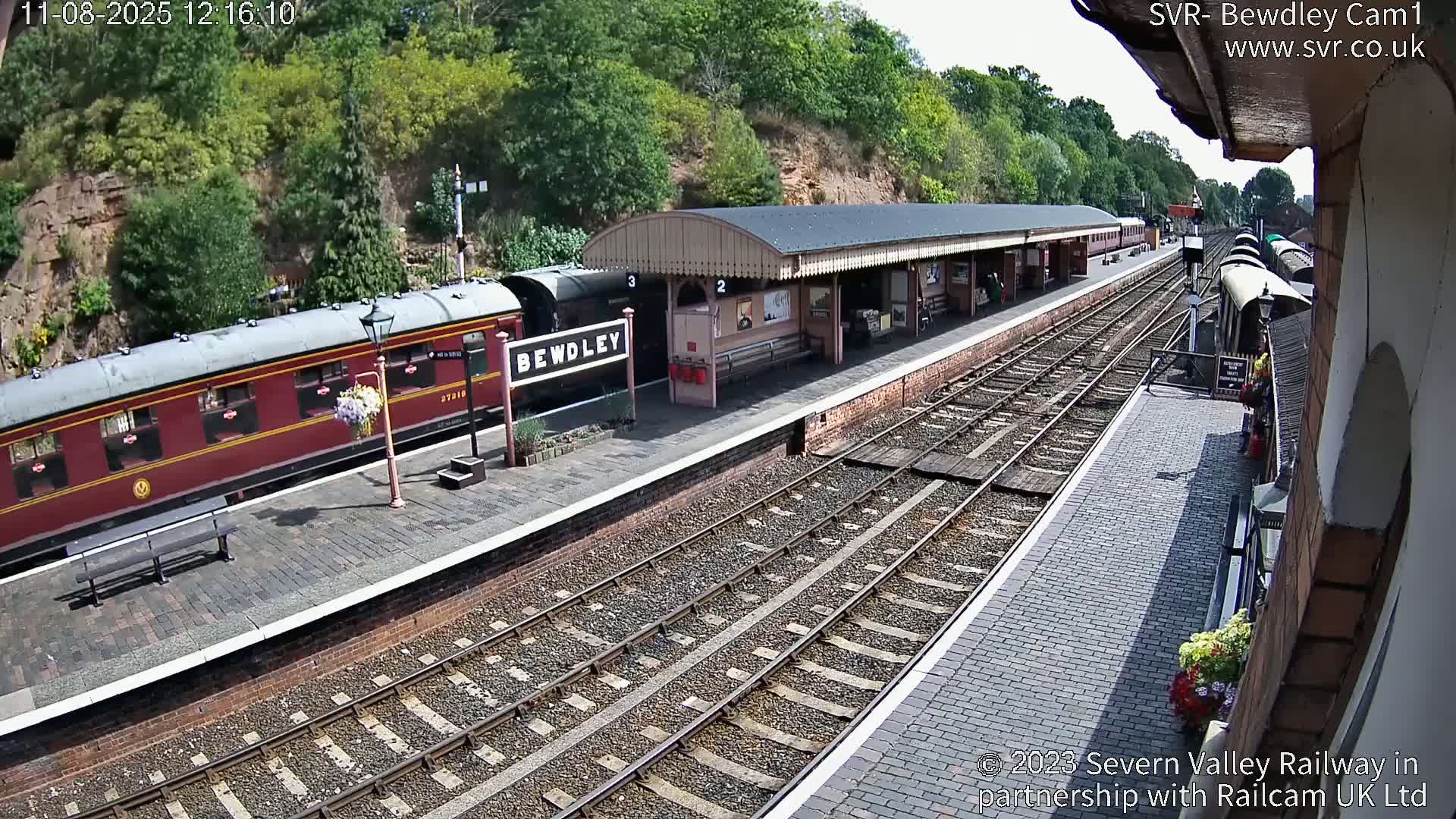 Bewdley Station İnside on the Severn Valley Railway Live Cam - Bewdley, Wyre Forest, Worcestershire, West Midlands, England, United Kingdomth on the Severn Valley Railway 2025-02-27 22:40