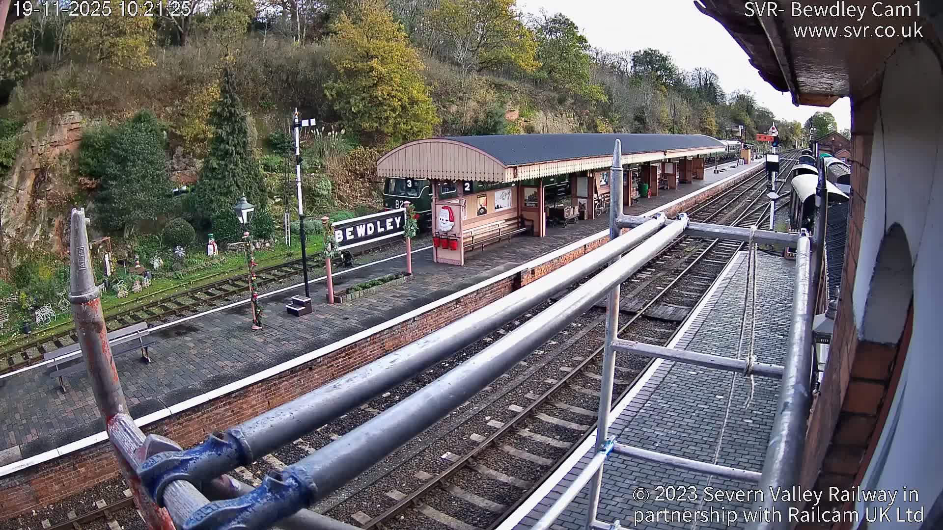 Bewdley Station İnside on the Severn Valley Railway Live Cam - Bewdley, Wyre Forest, Worcestershire, West Midlands, England, United Kingdomth on the Severn Valley Railway 2025-02-27 22:40