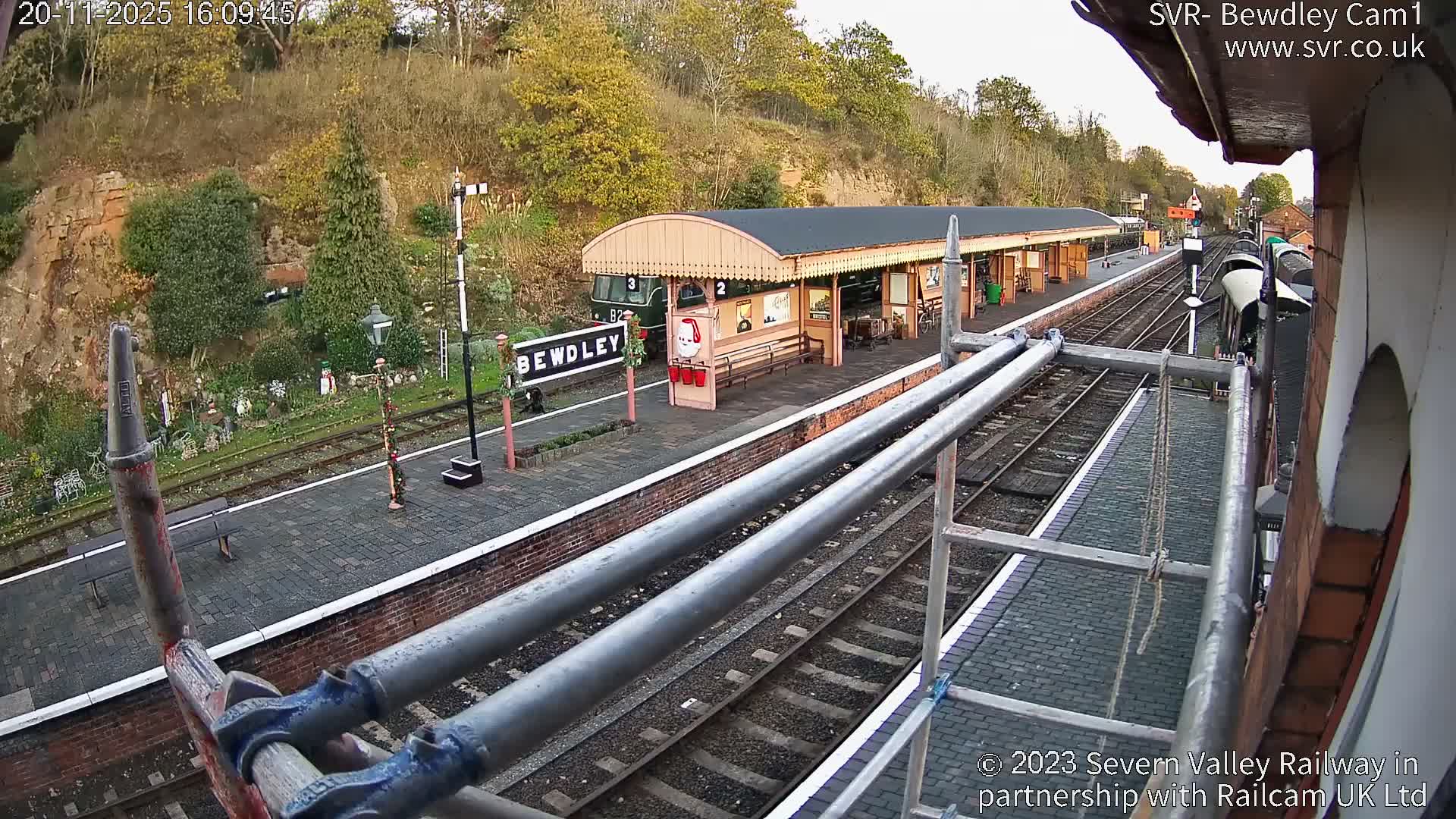 Bewdley Station İnside on the Severn Valley Railway Live Cam - Bewdley, Wyre Forest, Worcestershire, West Midlands, England, United Kingdomth on the Severn Valley Railway 2025-02-27 22:40