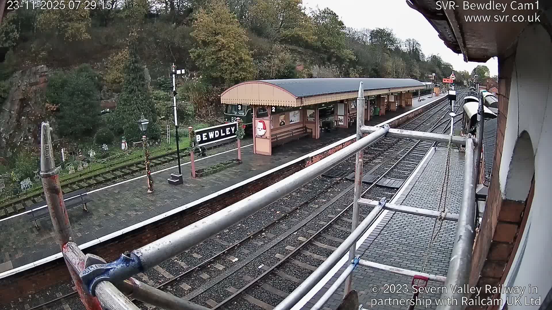 Bewdley Station İnside on the Severn Valley Railway Live Cam - Bewdley, Wyre Forest, Worcestershire, West Midlands, England, United Kingdomth on the Severn Valley Railway 2025-02-27 22:40