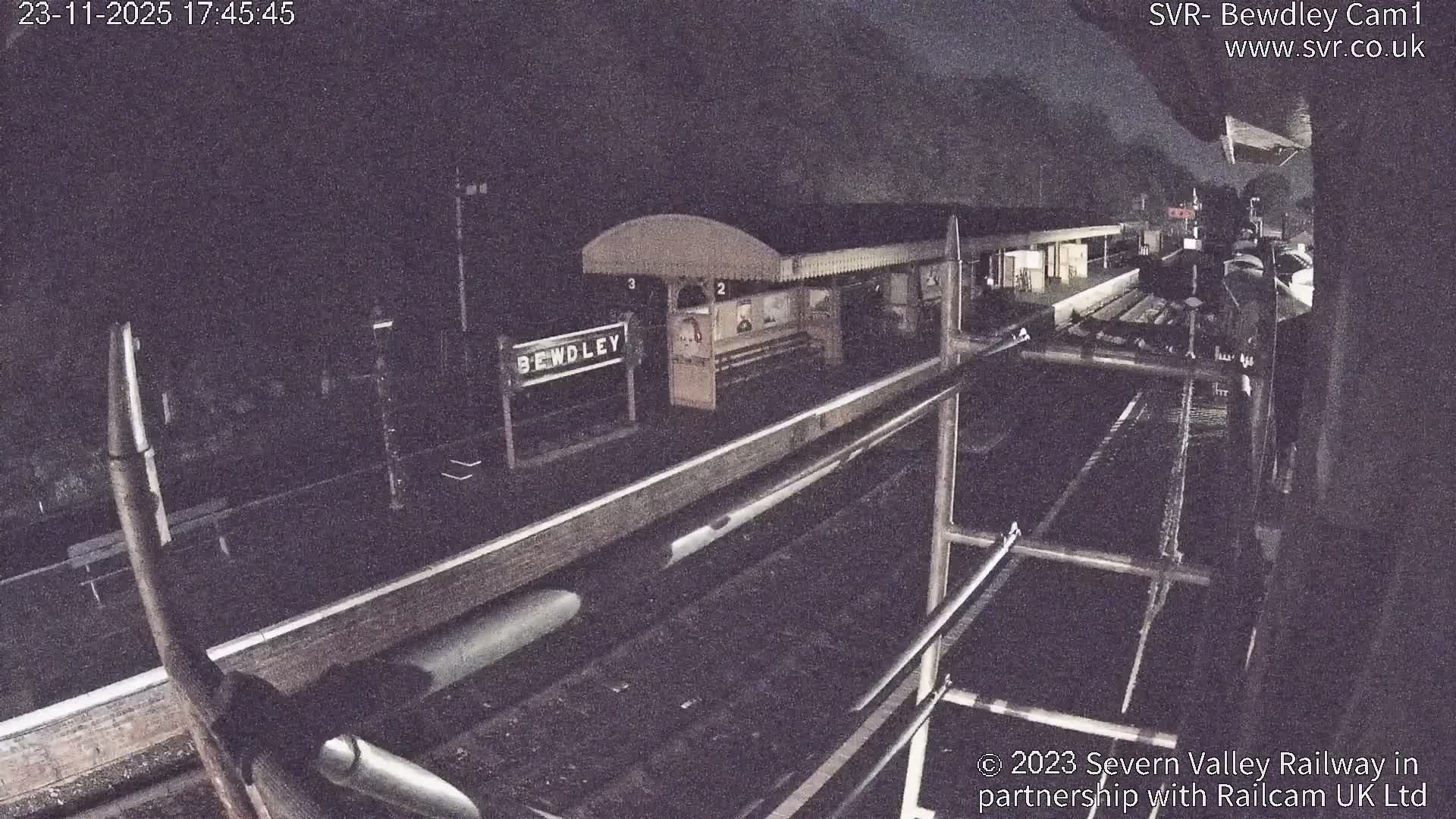 Bewdley Station İnside on the Severn Valley Railway Live Cam - Bewdley, Wyre Forest, Worcestershire, West Midlands, England, United Kingdomth on the Severn Valley Railway 2025-02-27 22:40