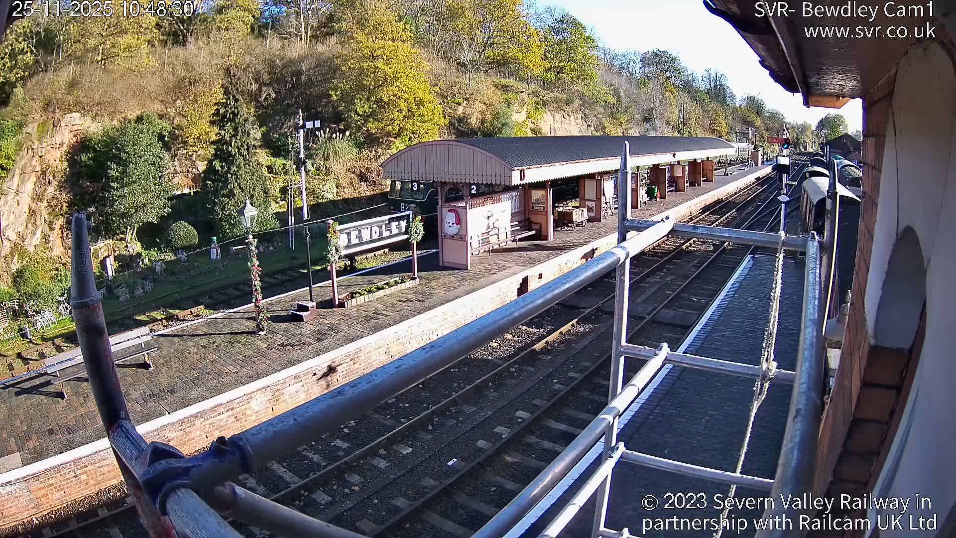 Bewdley Station İnside on the Severn Valley Railway Live Cam - Bewdley, Wyre Forest, Worcestershire, West Midlands, England, United Kingdomth on the Severn Valley Railway 2025-02-27 22:40