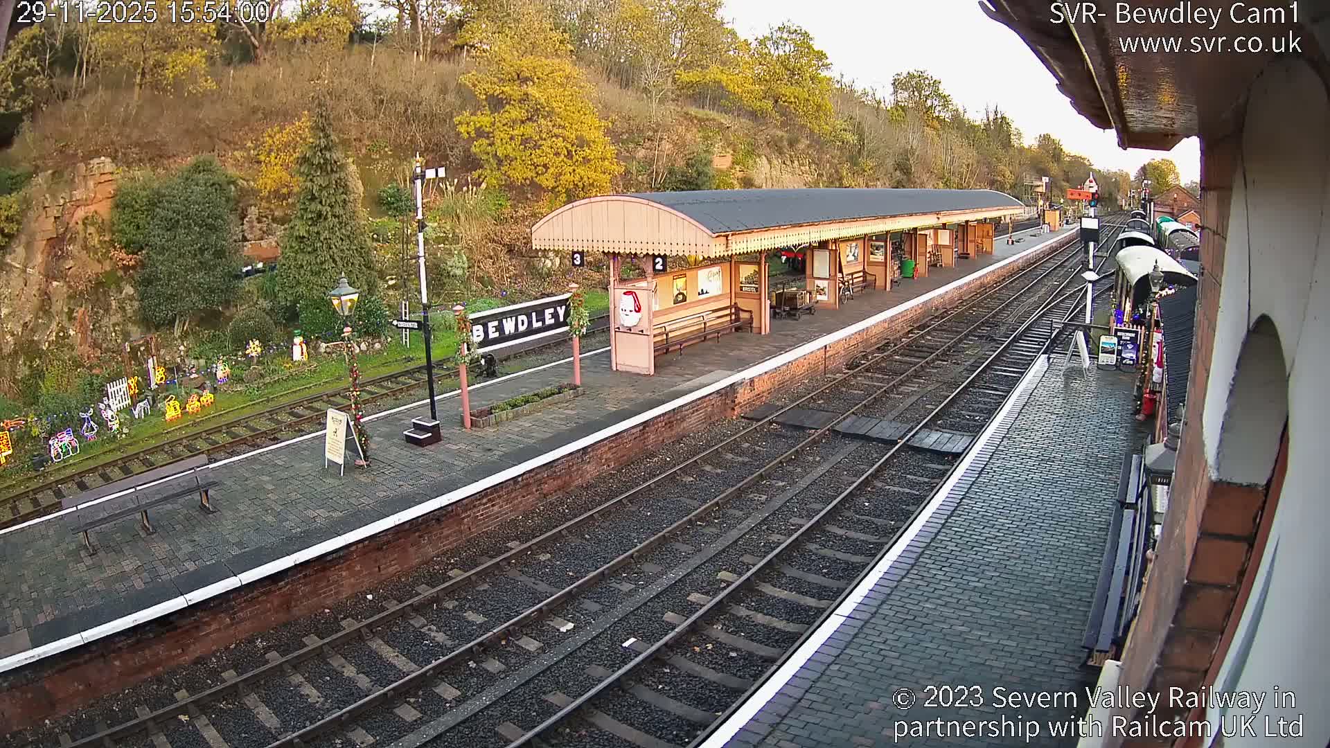 Bewdley Station İnside on the Severn Valley Railway Live Cam - Bewdley, Wyre Forest, Worcestershire, West Midlands, England, United Kingdomth on the Severn Valley Railway 2025-02-27 22:40
