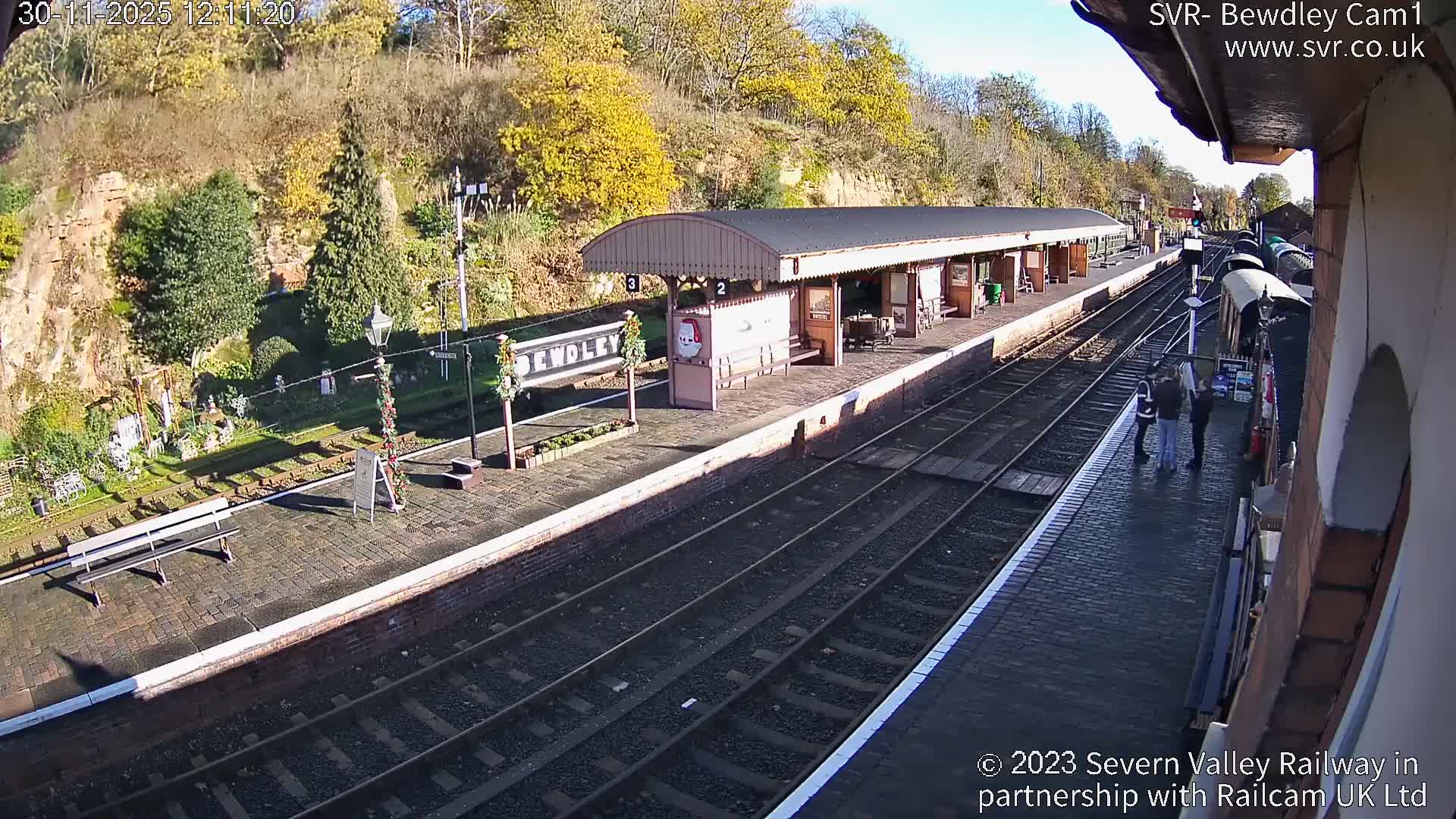Bewdley Station İnside on the Severn Valley Railway Live Cam - Bewdley, Wyre Forest, Worcestershire, West Midlands, England, United Kingdomth on the Severn Valley Railway 2025-02-27 22:40