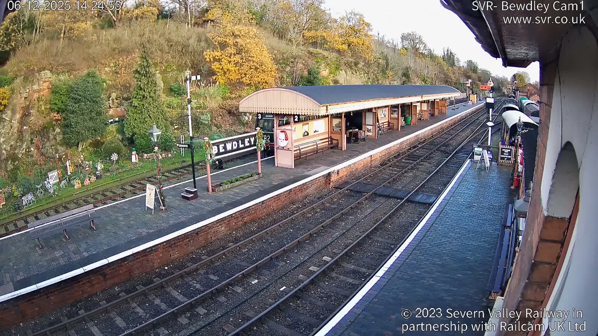 Bewdley Station İnside on the Severn Valley Railway Live Cam - Bewdley, Wyre Forest, Worcestershire, West Midlands, England, United Kingdomth on the Severn Valley Railway 2025-02-27 22:40
