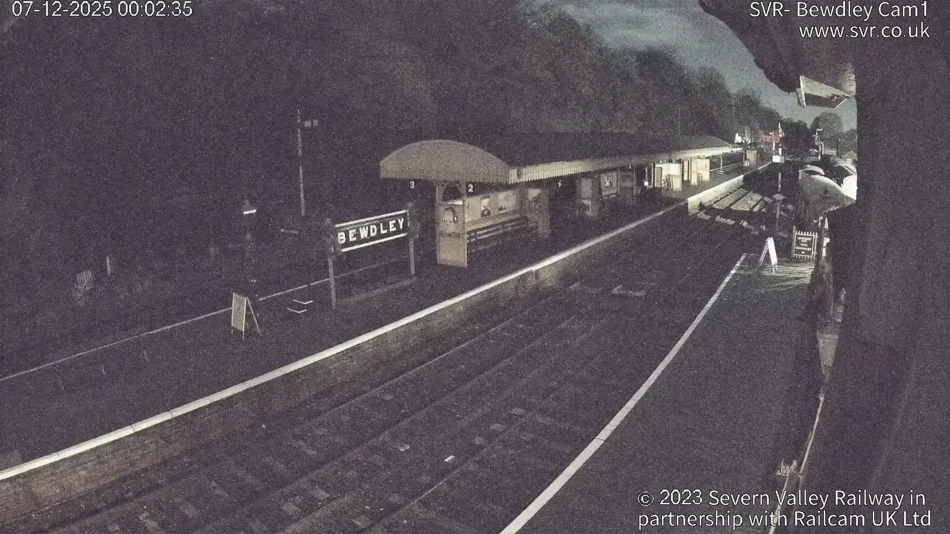 Bewdley Station İnside on the Severn Valley Railway Live Cam - Bewdley, Wyre Forest, Worcestershire, West Midlands, England, United Kingdomth on the Severn Valley Railway 2025-02-27 22:40