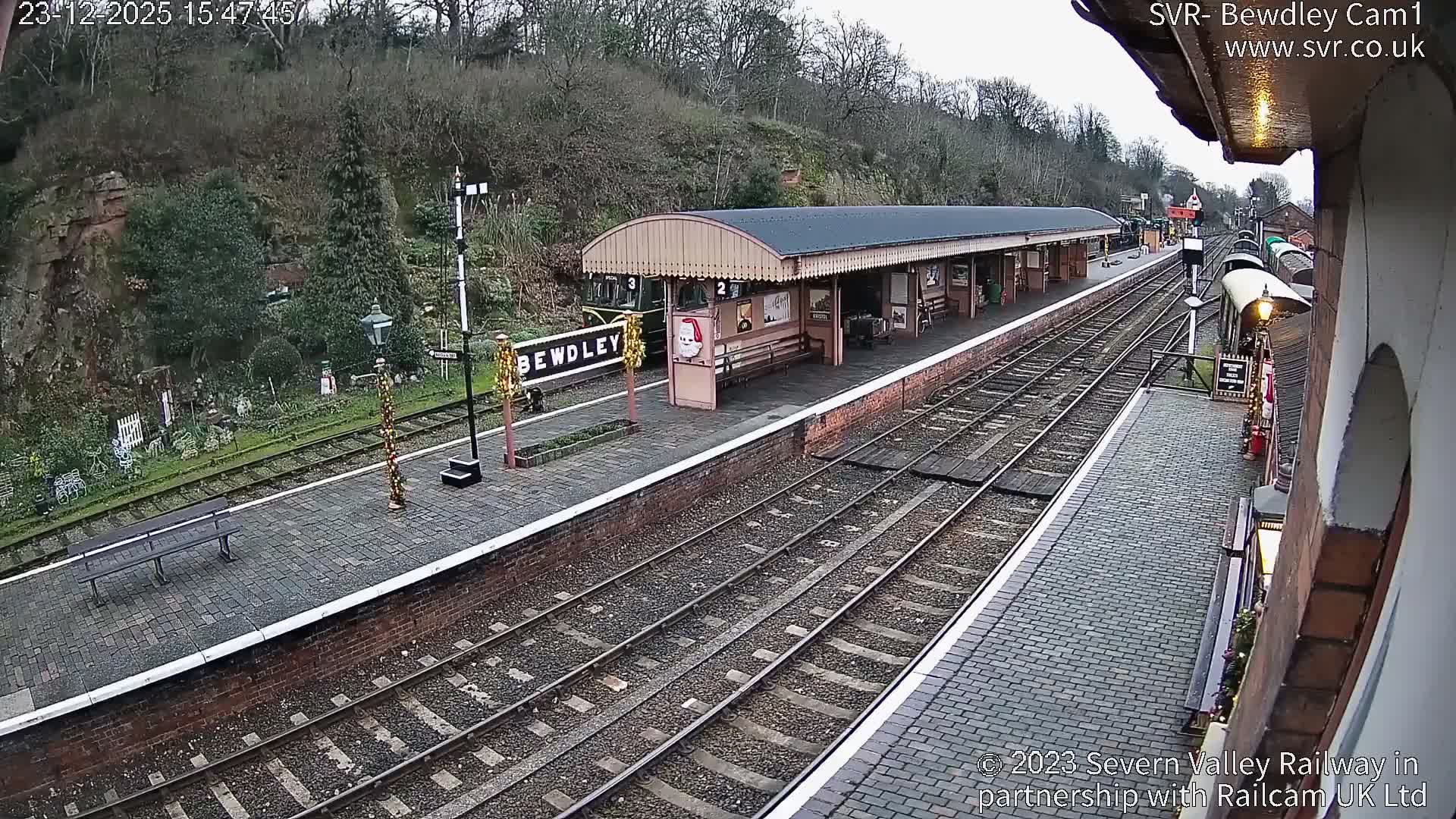 Bewdley Station İnside on the Severn Valley Railway Live Cam - Bewdley, Wyre Forest, Worcestershire, West Midlands, England, United Kingdomth on the Severn Valley Railway 2025-02-27 22:40