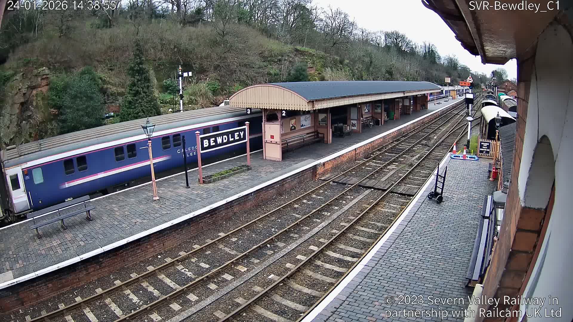 Bewdley Station İnside on the Severn Valley Railway Live Cam - Bewdley, Wyre Forest, Worcestershire, West Midlands, England, United Kingdomth on the Severn Valley Railway 2025-02-27 22:40