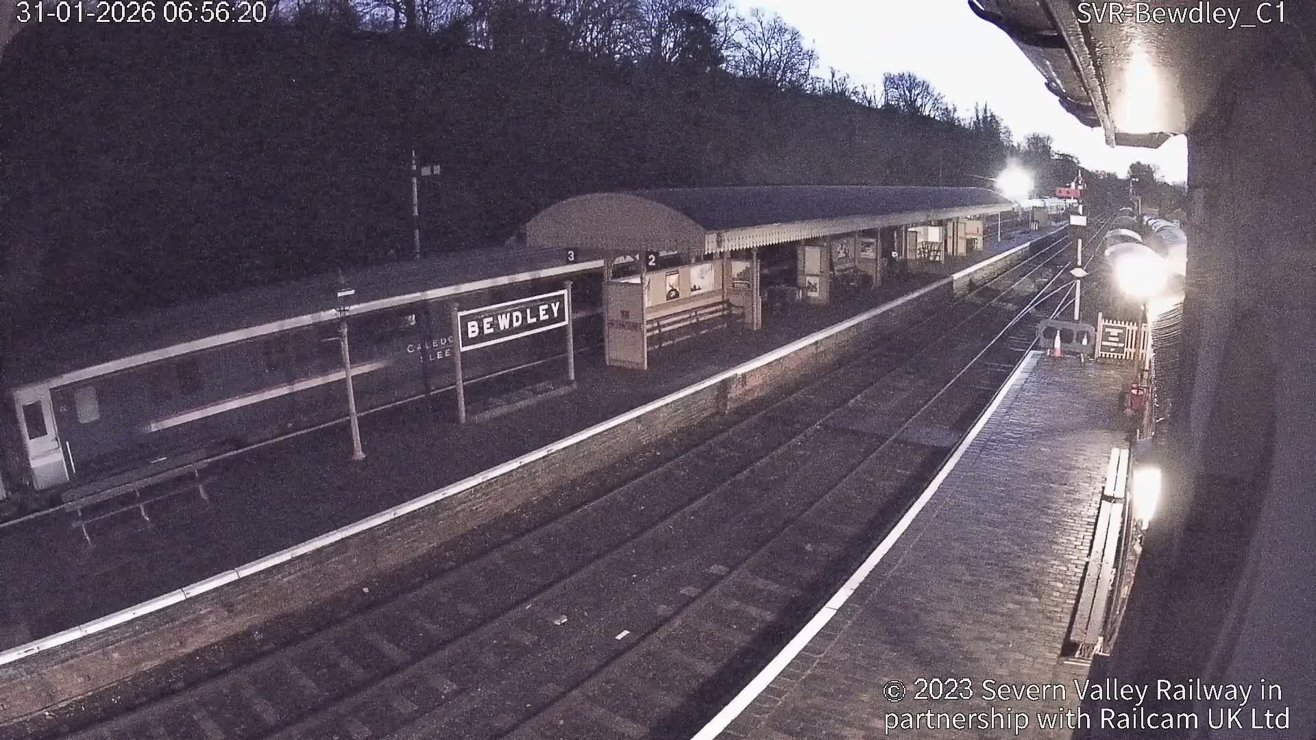 Bewdley Station İnside on the Severn Valley Railway Live Cam - Bewdley, Wyre Forest, Worcestershire, West Midlands, England, United Kingdomth on the Severn Valley Railway 2025-02-27 22:40
