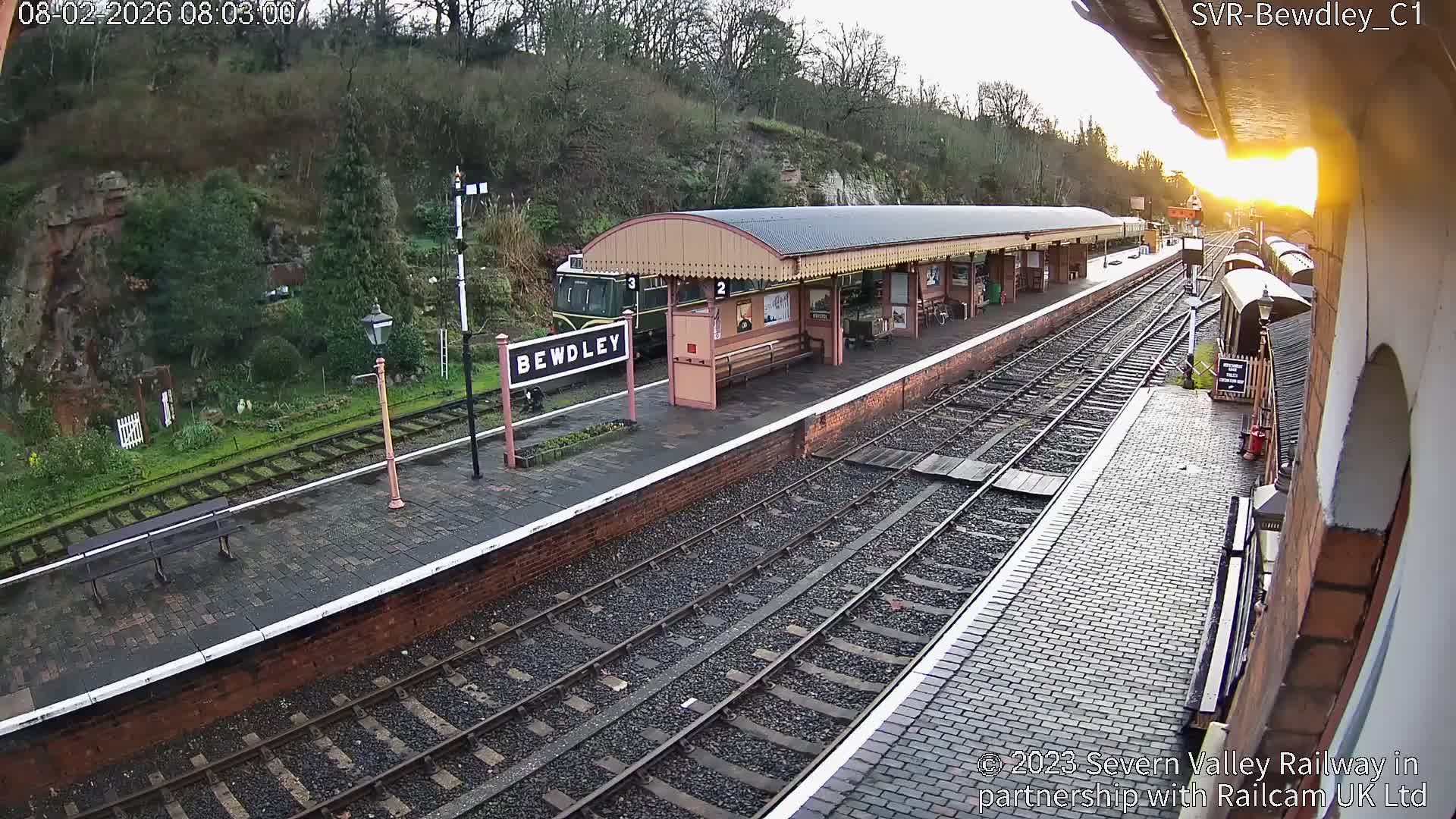 Bewdley Station İnside on the Severn Valley Railway Live Cam - Bewdley, Wyre Forest, Worcestershire, West Midlands, England, United Kingdomth on the Severn Valley Railway 2025-02-27 22:40