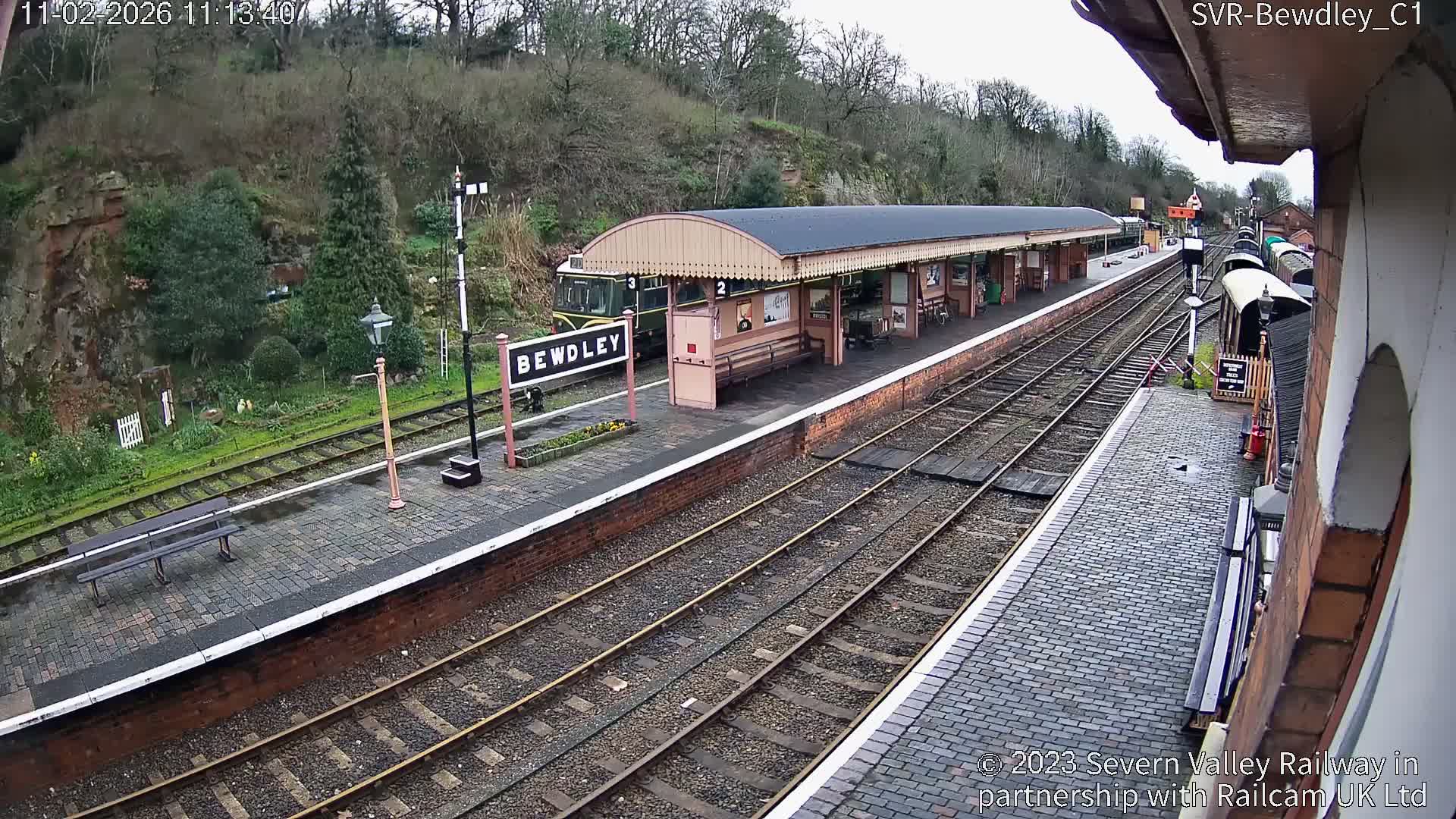 Bewdley Station İnside on the Severn Valley Railway Live Cam - Bewdley, Wyre Forest, Worcestershire, West Midlands, England, United Kingdomth on the Severn Valley Railway 2025-02-27 22:40