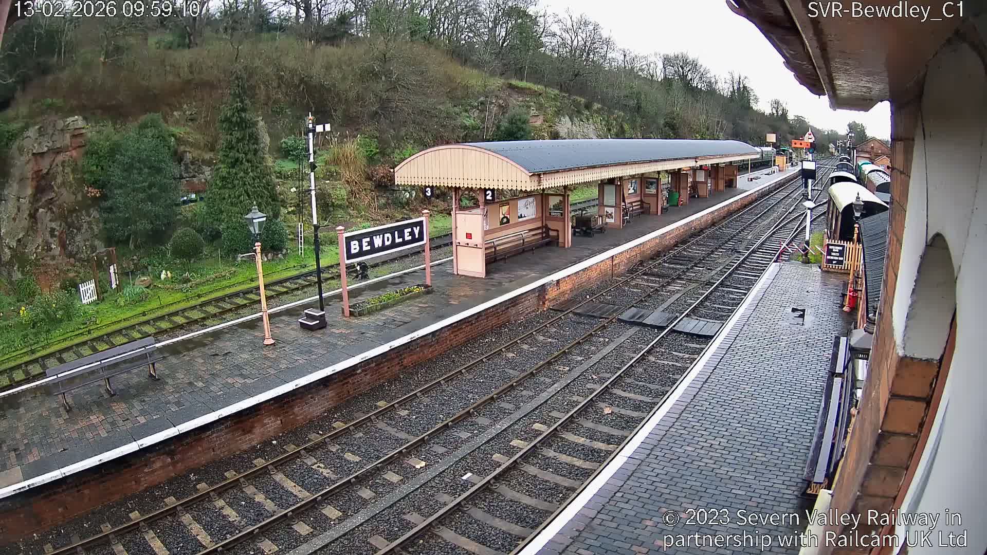 Bewdley Station İnside on the Severn Valley Railway Live Cam - Bewdley, Wyre Forest, Worcestershire, West Midlands, England, United Kingdomth on the Severn Valley Railway 2025-02-27 22:40