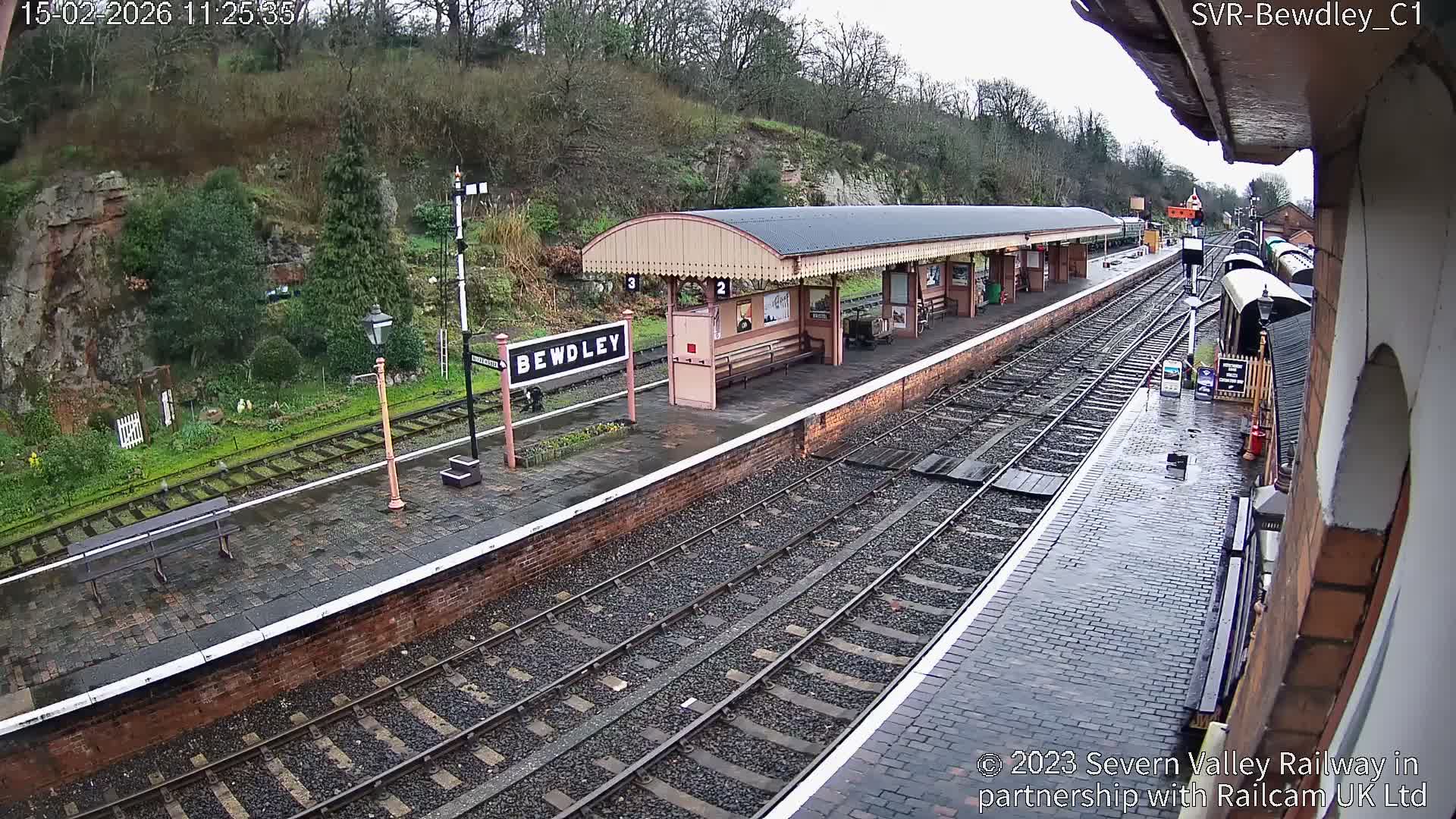 Bewdley Station İnside on the Severn Valley Railway Live Cam - Bewdley, Wyre Forest, Worcestershire, West Midlands, England, United Kingdomth on the Severn Valley Railway 2025-02-27 22:40