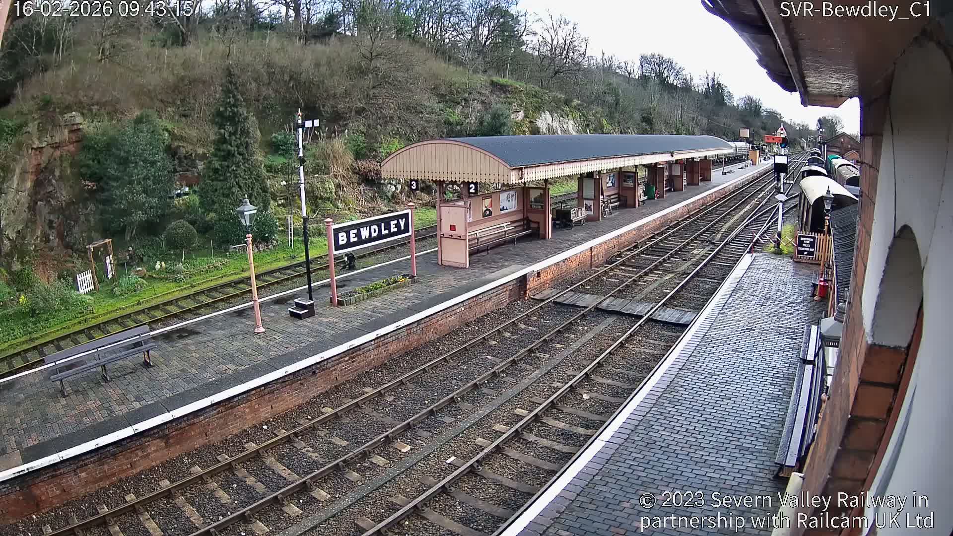 Bewdley Station İnside on the Severn Valley Railway Live Cam - Bewdley, Wyre Forest, Worcestershire, West Midlands, England, United Kingdomth on the Severn Valley Railway 2025-02-27 22:40